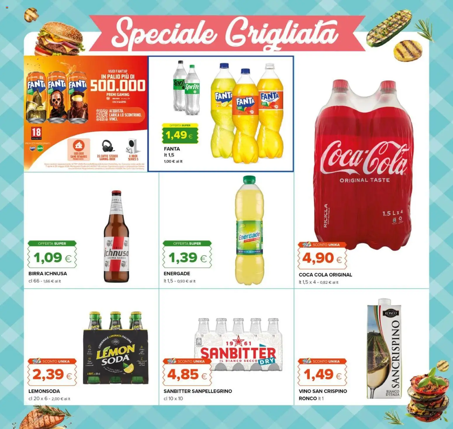 Volantino Tigre del 23.04.2026 | Pagina: 24 | Prodotti: Birra, Vino, Fanta, Xbox