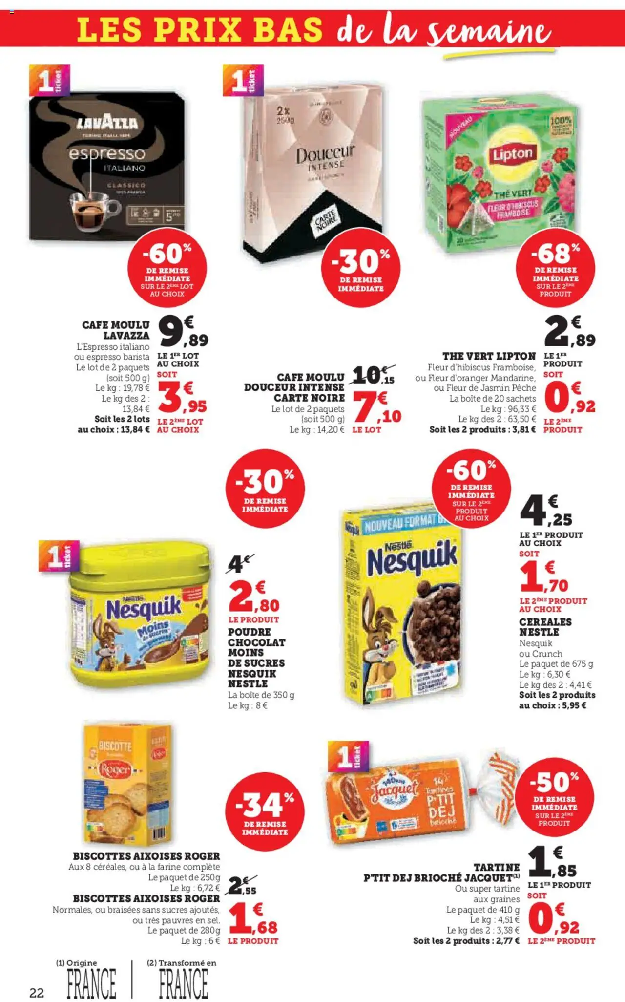  | Page: 22 | Produits: Framboise, Pêche, Farine, Poudre