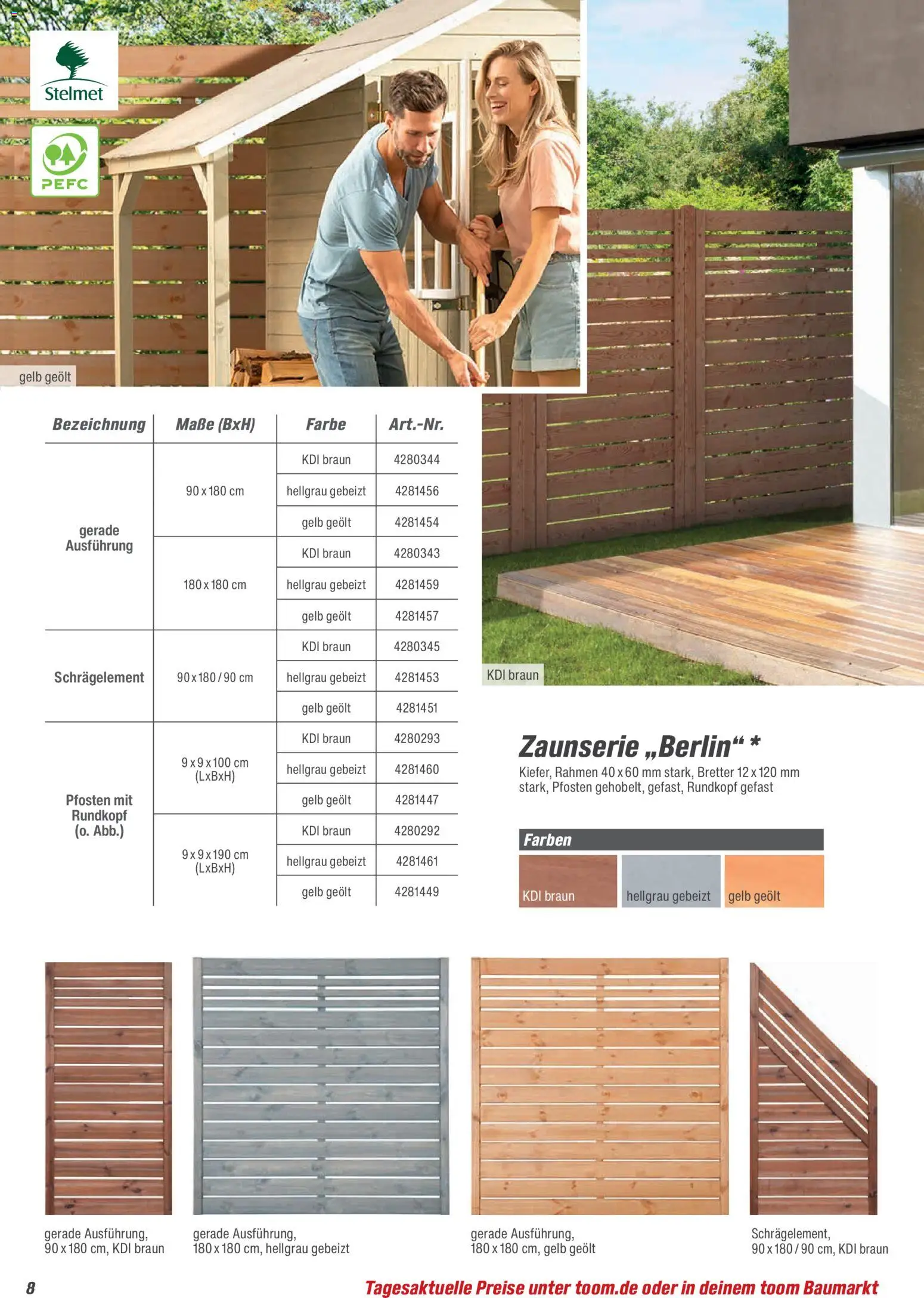 Toom Baumarkt Zäune & Sichtschutz 2026 – gültig ab 20.02.2026 | Seite: 8