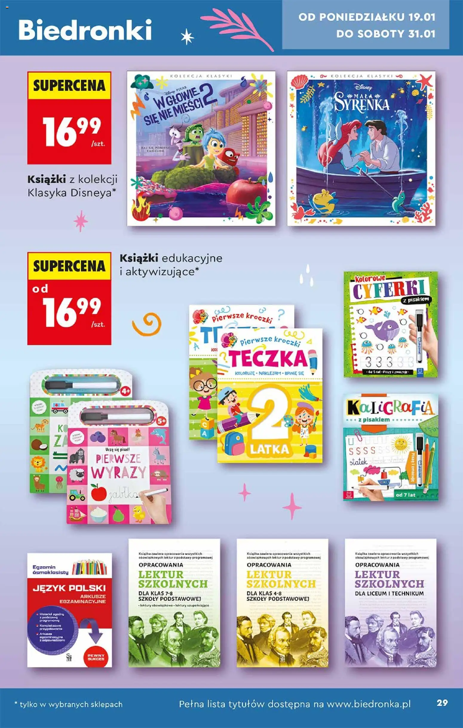 Biedronka gazetka - Hity i inspiracje od 17.01.2026 | Strona: 29 | Produkty: Książki