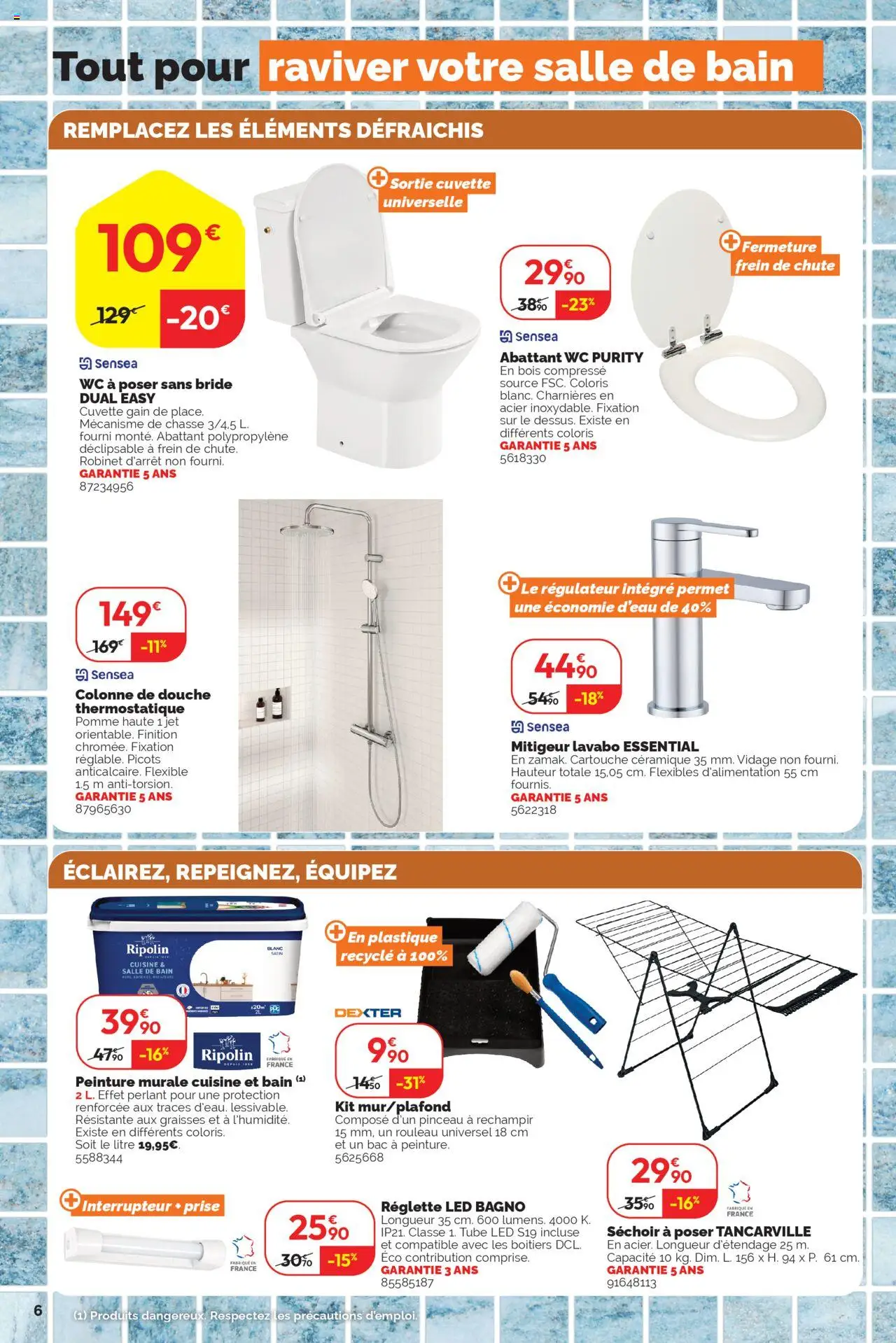  | Page: 6 | Produits: Pomme, Séchoir, Pinceau, Douche
