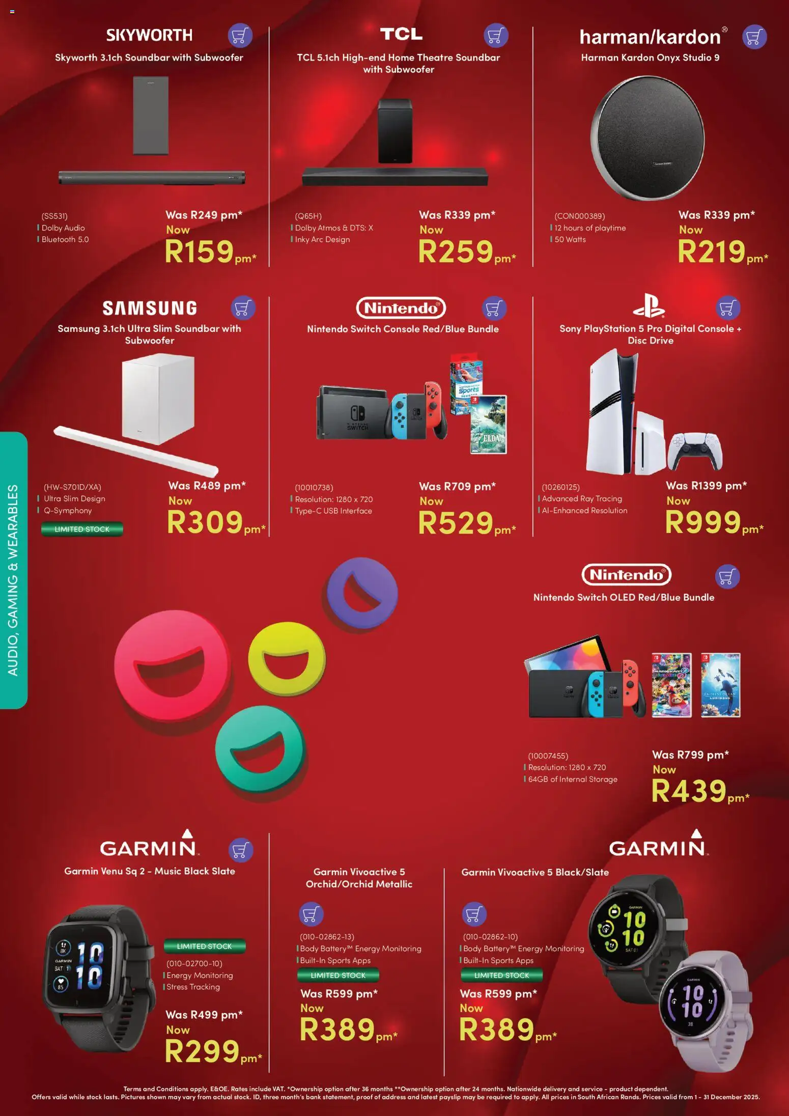 New Teljoy catalogue – valid from 01.12.2025 | Page: 3 | Products: Audio, Playstation, Soundbar, Subwoofer