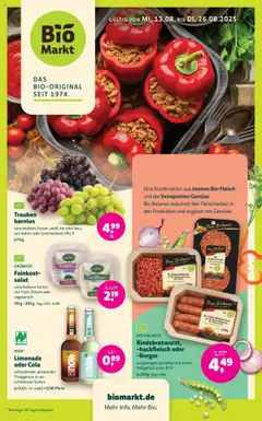 BioMarkt Prospekt - gültig ab dem 13.08.2025 | Seite: 1