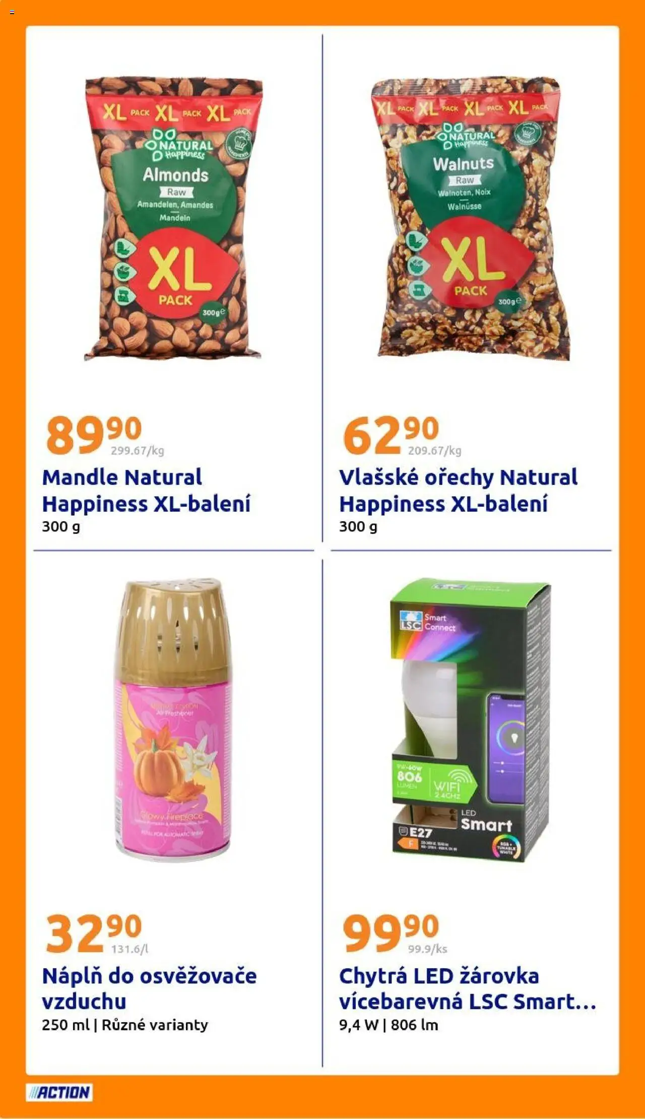 Action leták od 08.10.2025 | Strana: 24 | Produkty: Ořechy, Mandle, Vlašské ořechy, LED