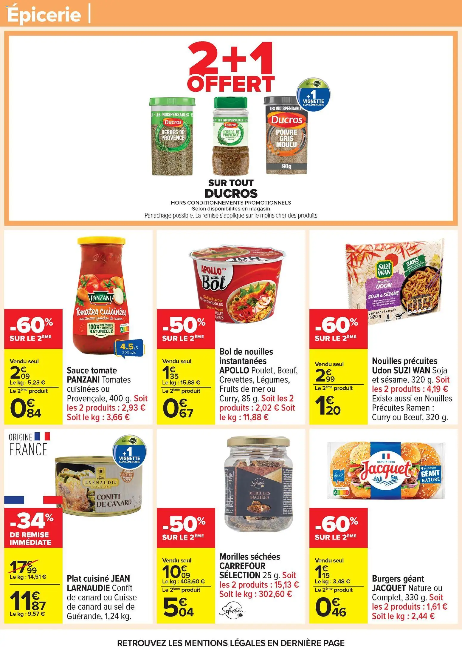 {H1} | Page: 54 | Produits: Nouilles Udon, Herbes de provence, Tomates, Morilles séchées