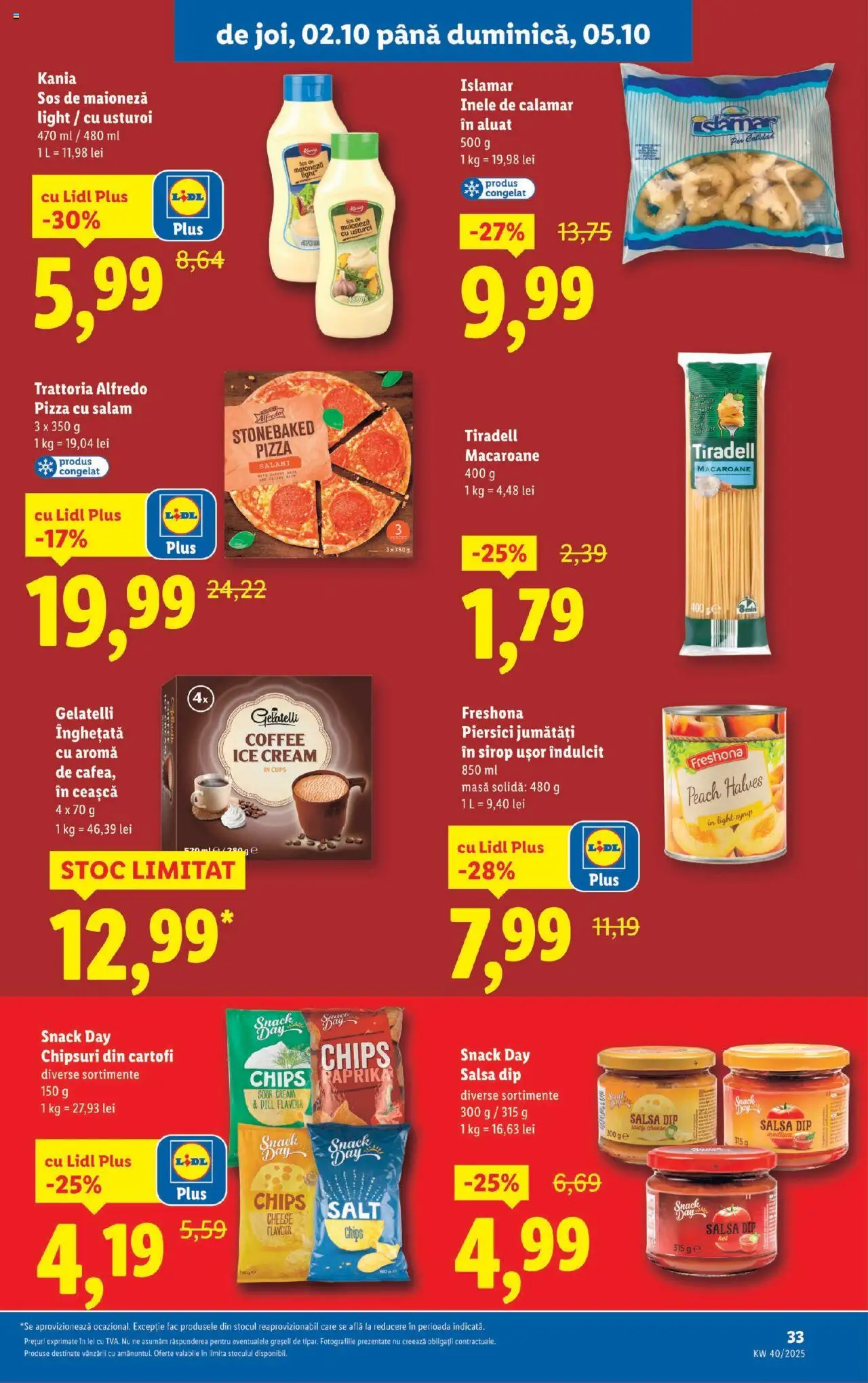 Noul catalog Lidl – valabil de la 29.09.2025 | Pagină: 33 | Produse: Çarşaf, Masă, Maioneză, Usturoi