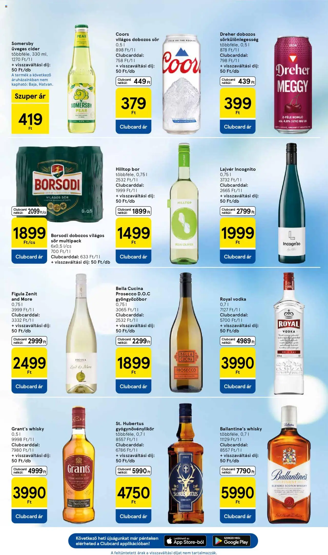 Tesco akciós ujság - amely érvényes a következő dátumtól: 11.09.2025 | Oldal: 23 | Termékek: Meggy, Bor, Vodka, Whisky