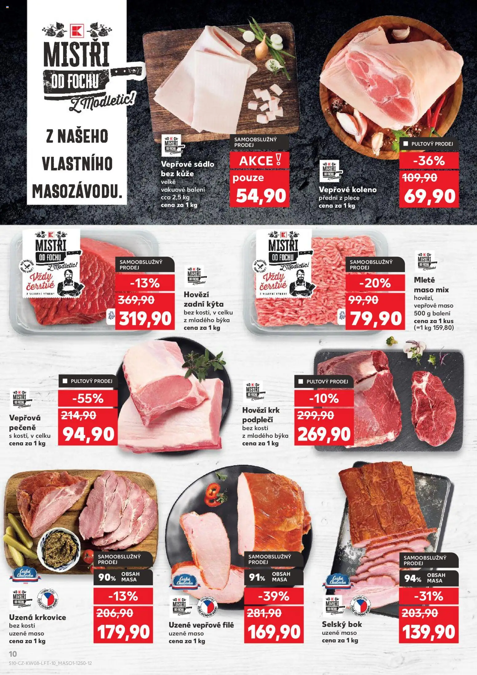 Kaufland leták - Kolín od 18.02.2026 | Strana: 10 | Produkty: Uzené maso, Mleté maso mix, Krkovice, Uzená krkovice