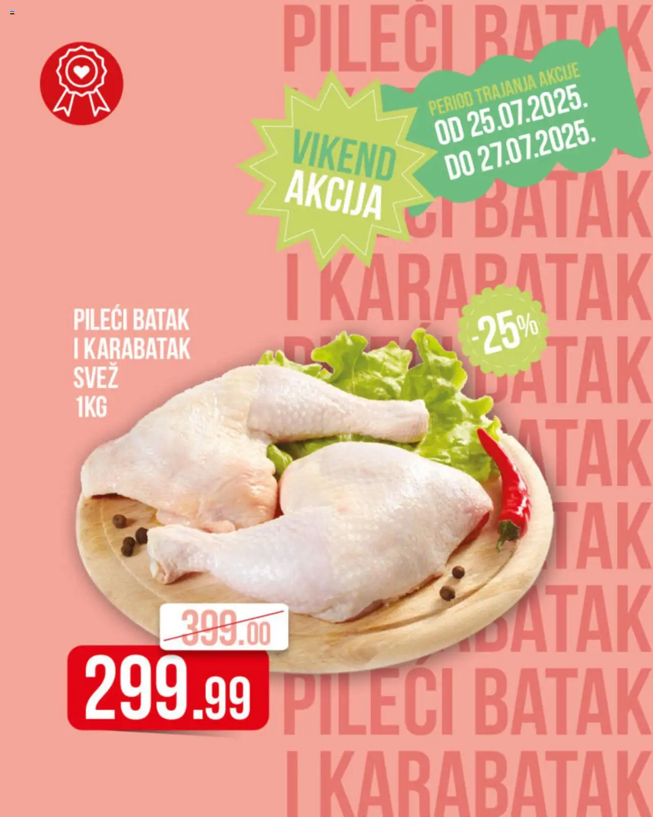 Metalac Proleter katalog - važi od 25.07.2025 | Strana: 1 | Proizvode: Pileći batak