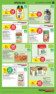 Intermarché - Prévisualisation de POIS CHICHES BIO D'AUCY, 2 x 130g - soit 260 g - Pois chiches bio valide à partir de 27.01.2026 | Page: 23