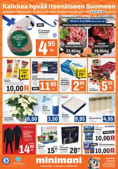 Minimani-mainoslehti voimassa 03.12.2025 alkaen