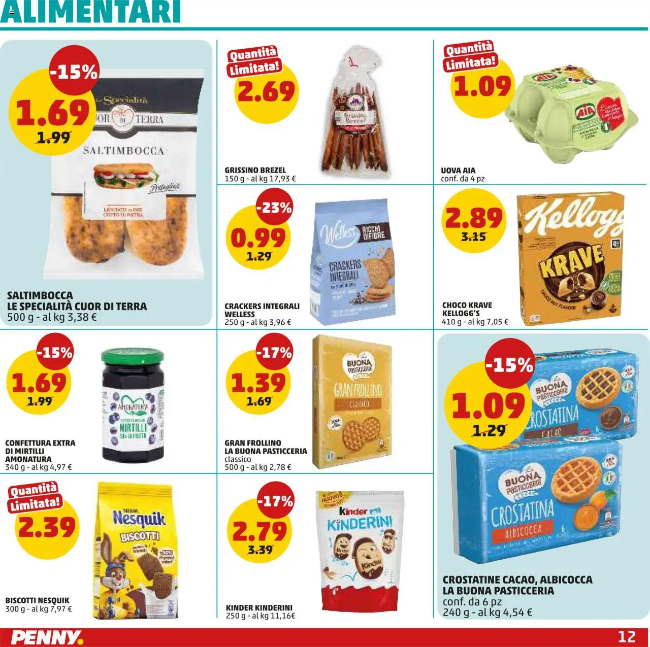Volantino PENNY del 25.09.2025 | Pagina: 12 | Prodotti: Biscotti, Crostatine, Crackers, Terra