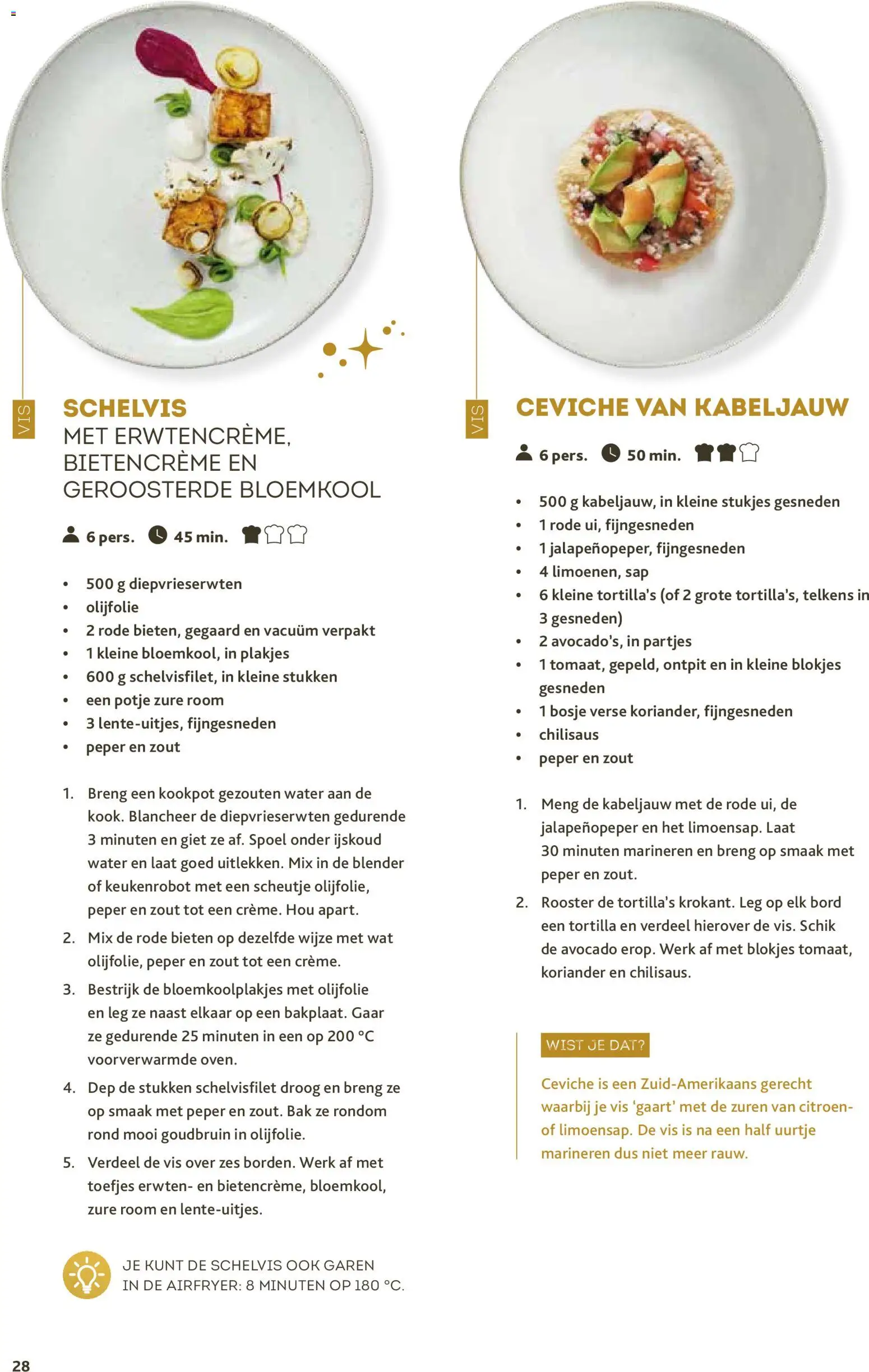 {H1} | Pagina: 28 | Producten: De vis, Room, Tortilla's, Citroen