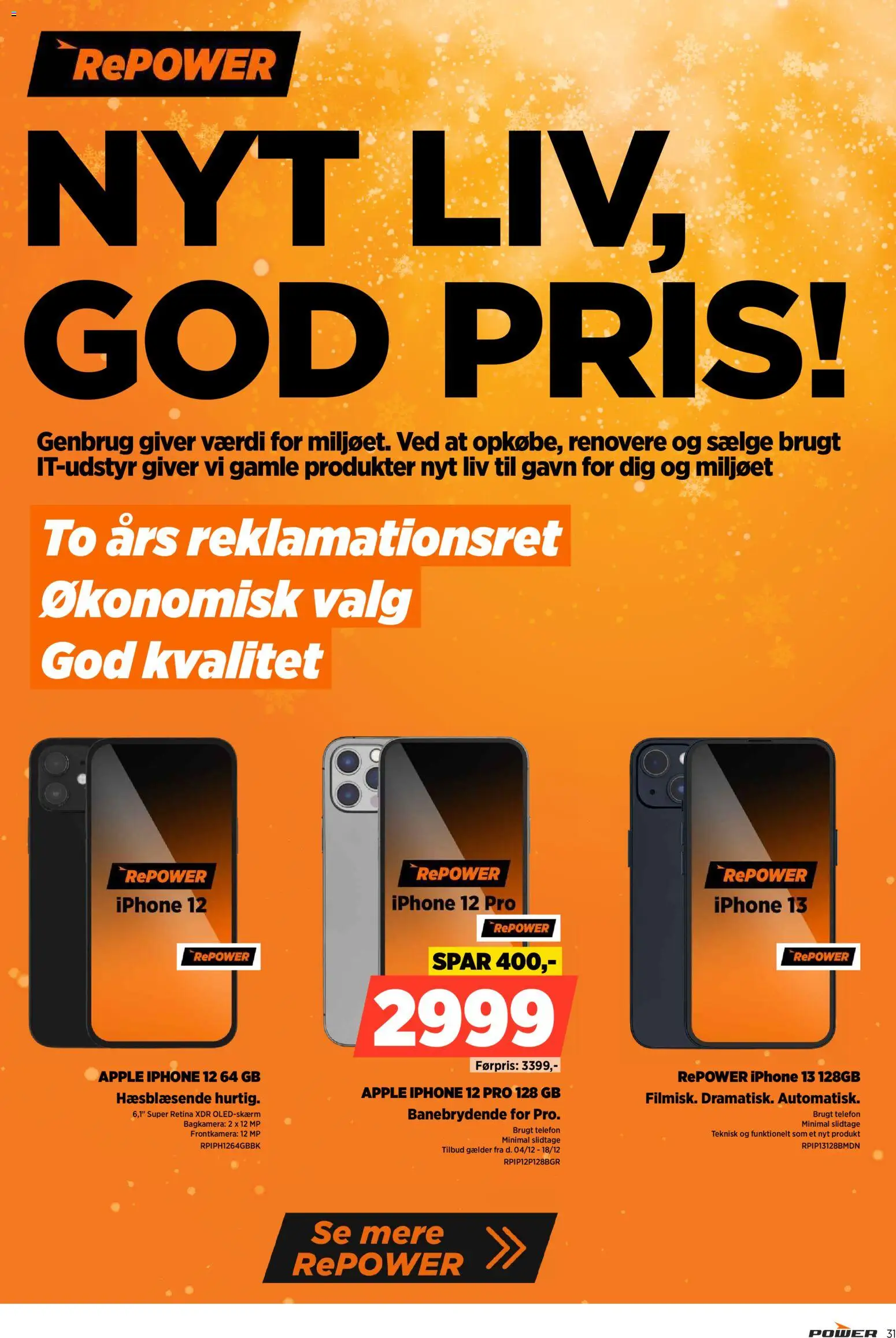 Power tilbudsavis – gyldig fra 02.12.2025 | Side: 31 | Produkter: Telefon, Søm