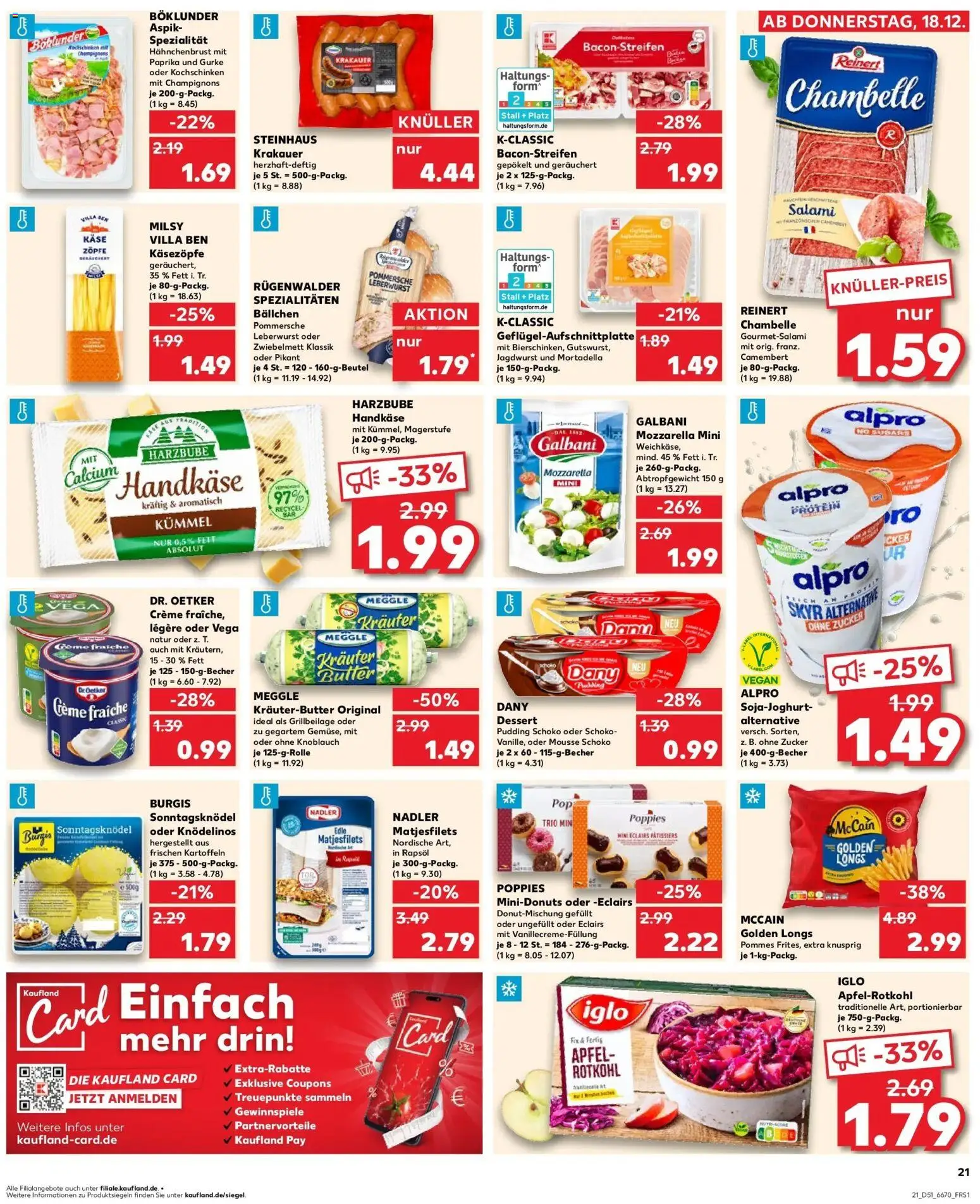 Kaufland prospekt Solingen	 – gültig ab 22.12.2025 | Seite: 21 | Produkte: Pudding, Kartoffeln, Alpro, Zucker