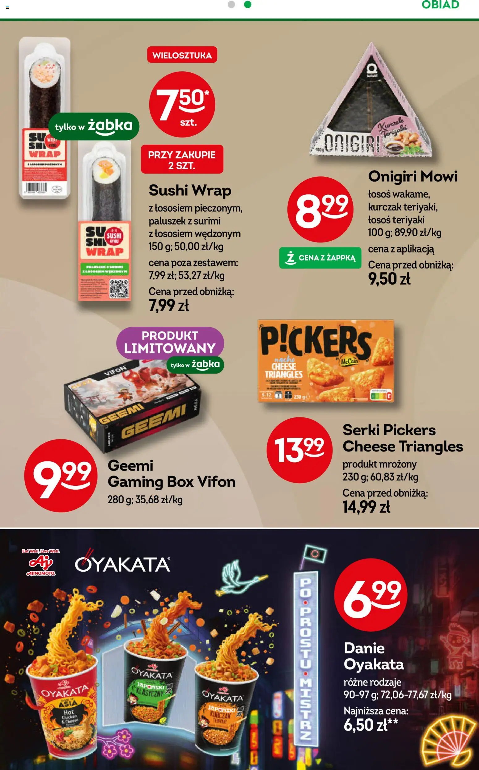 Żabka Gazetka od 25.02.2026 | Strona: 49 | Produkty: Kurczak, Surimi, Vifon, Sushi