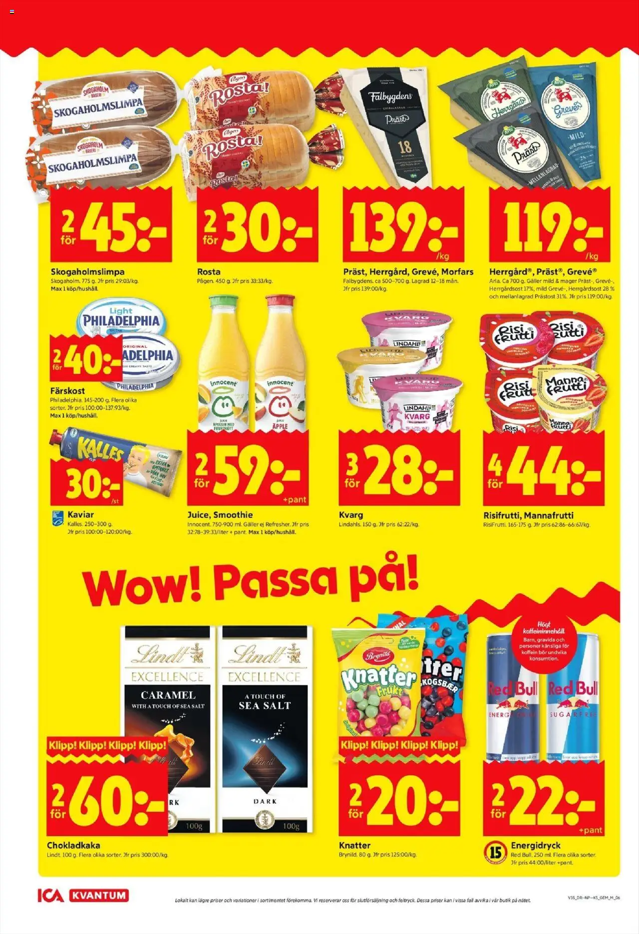 ICA Kvantum reklamblad aktuell från 25.08.2025 | Sida: 6 | Produkter: Salt, Chokladkaka, Äpple, Apelsin