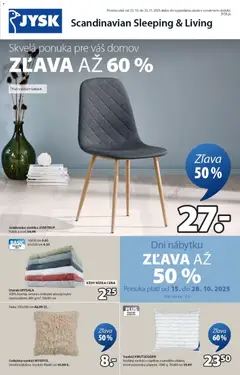 JYSK leták platný od 22.10.2025