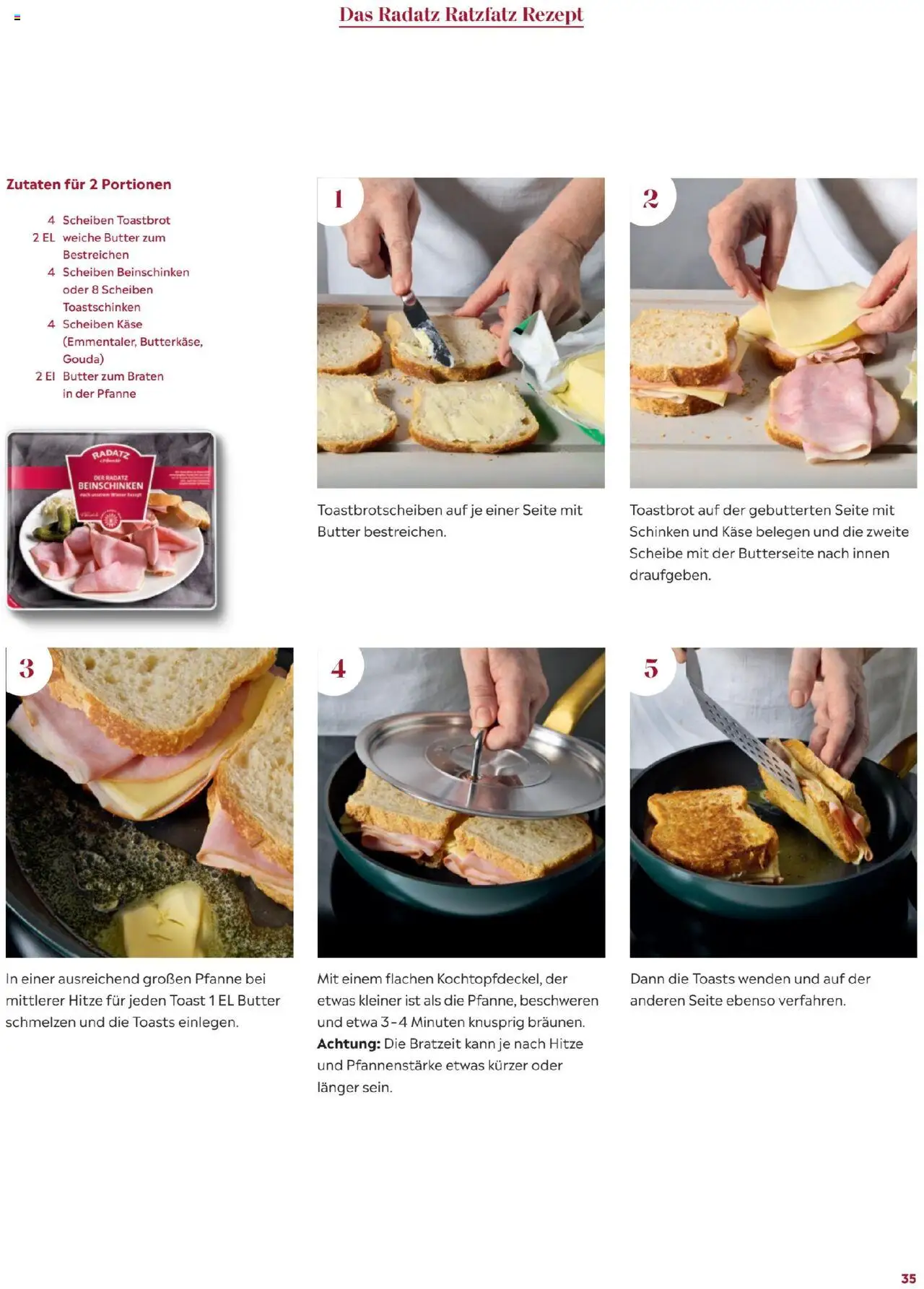 Radatz Schmeckt gültig ab 28.07.2025 | Seite: 35 | Produkte: Butter, Käse, Schinken