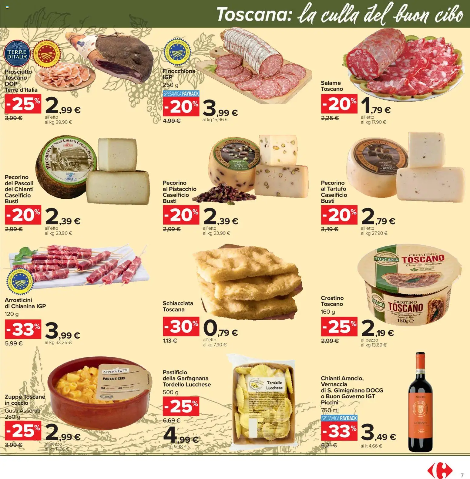 Volantino Carrefour del 13.03.2026 | Pagina: 7 | Prodotti: Tartufo, Ceci, Prosciutto, Pasta