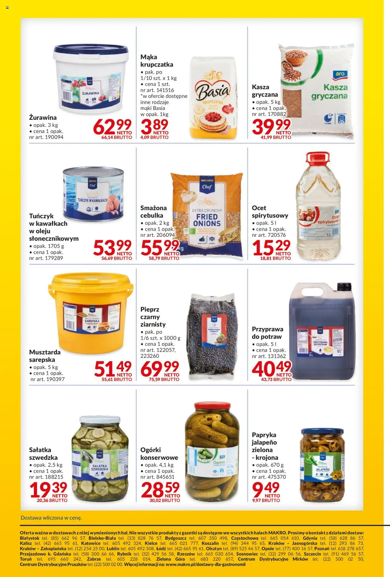 Makro Gazetka - Dostawy dla gastronomii od 16.09.2025 | Strona: 6 | Produkty: Papryka jalapeno, Tuńczyk, Sałatka, Pieprz