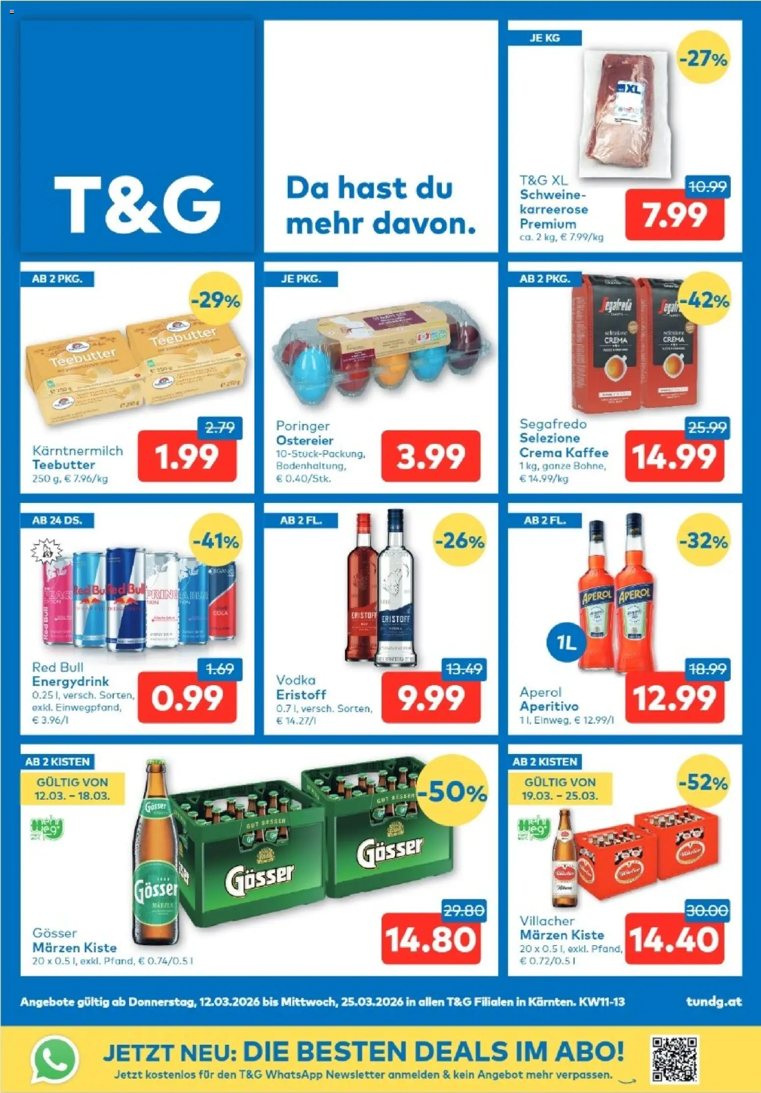 T&G - Kärnten gültig ab 12.03.2026 | Seite: 1 | Produkte: Kaffee