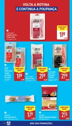 Aldi folheto │ válido de 28.08.2025 | Página: 12 | Produtos: Bacon, Frango, Queijo, Pá