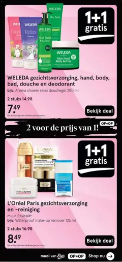 WELEDA gezichtsverzorging, hand, body, bad, douche en deodorant, bijv. Aroma shower relax douchegel 200 ml - Voorbeeld van een folder van Etos, geldig van 24.11.2025 | Pagina: 13 | Producten: Deodorant, Kan, Douche, Douchegel
