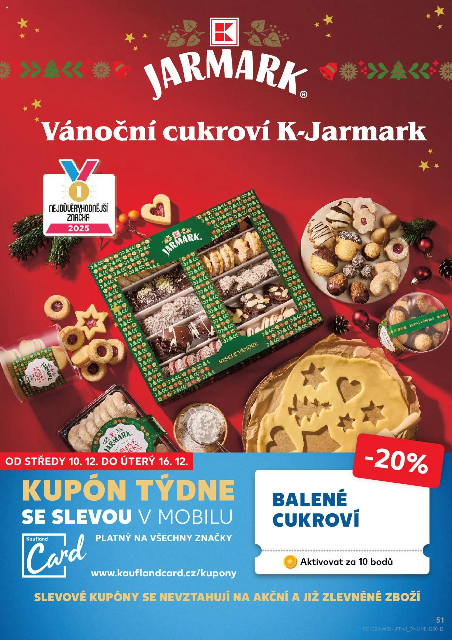 Kaufland leták - Ostrava od 10.12.2025 | Strana: 51 | Produkty: Cookies, Cukroví, Vánoční cukroví
