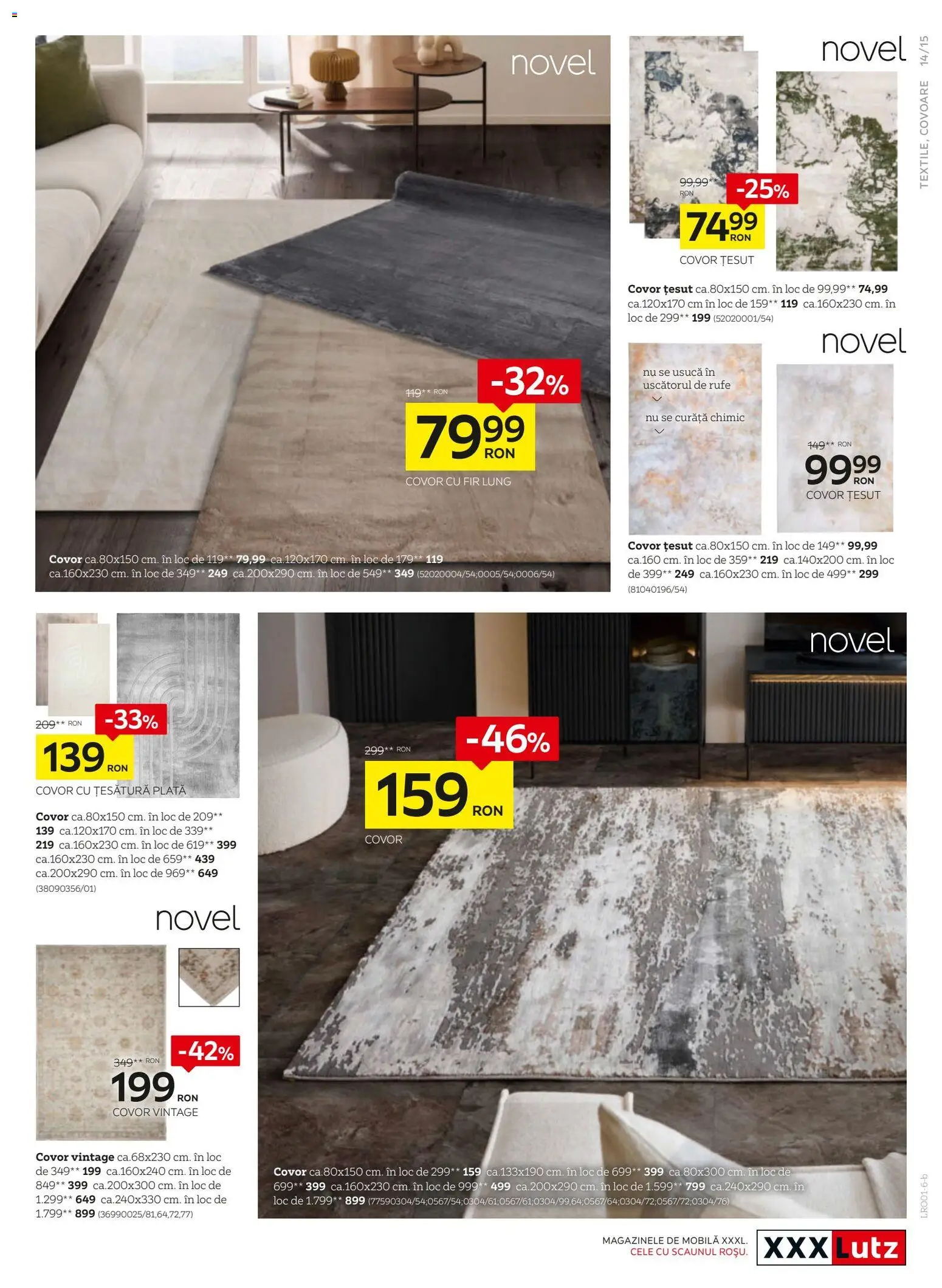 Noul catalog XXXLutz – valabil de la 19.01.2026 | Pagină: 15 | Produse: Covor