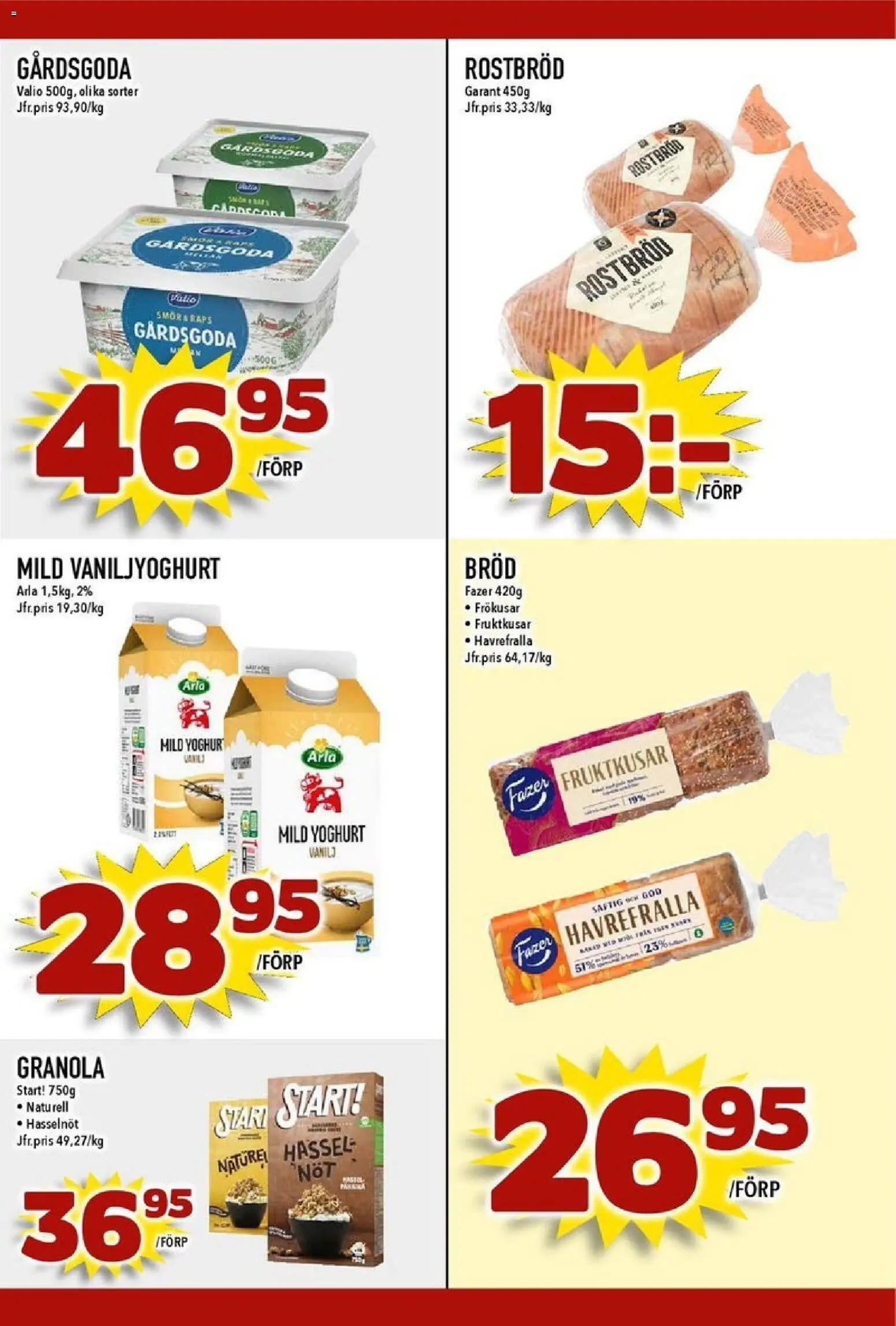 Matdax reklamblad aktuell från 02.02.2026 | Sida: 18 | Produkter: Rostbröd, Yoghurt, Bröd, Granola