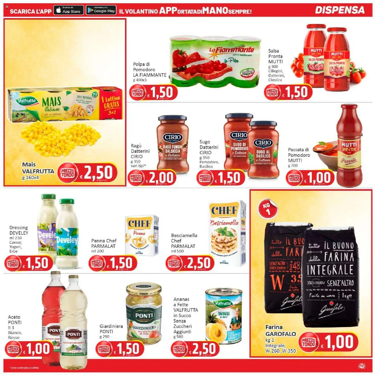 Volantino Paghi Poco del 29.09.2025 | Pagina: 13 | Prodotti: Panna, Ragú, Scaffale, Mutti passata
