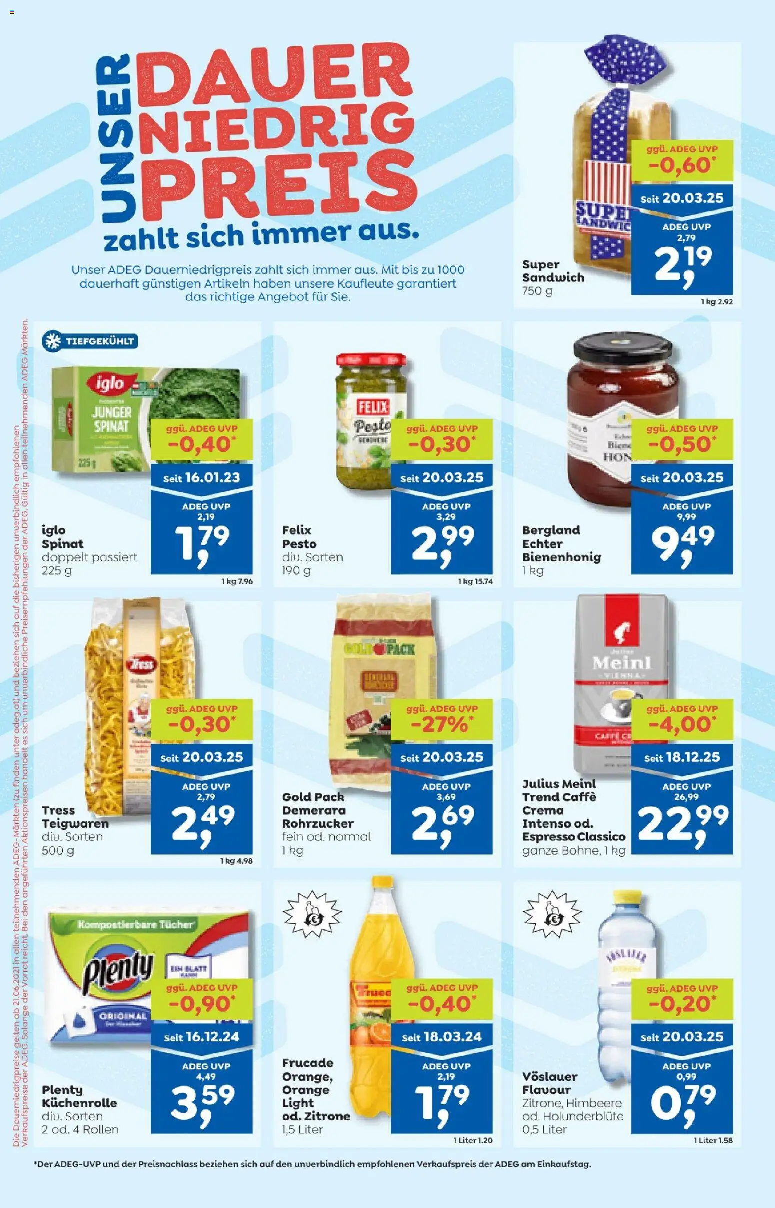 ADEG Flugblatt gültig ab 02.01.2025 | Seite: 10 | Produkte: Zitrone, Himbeere