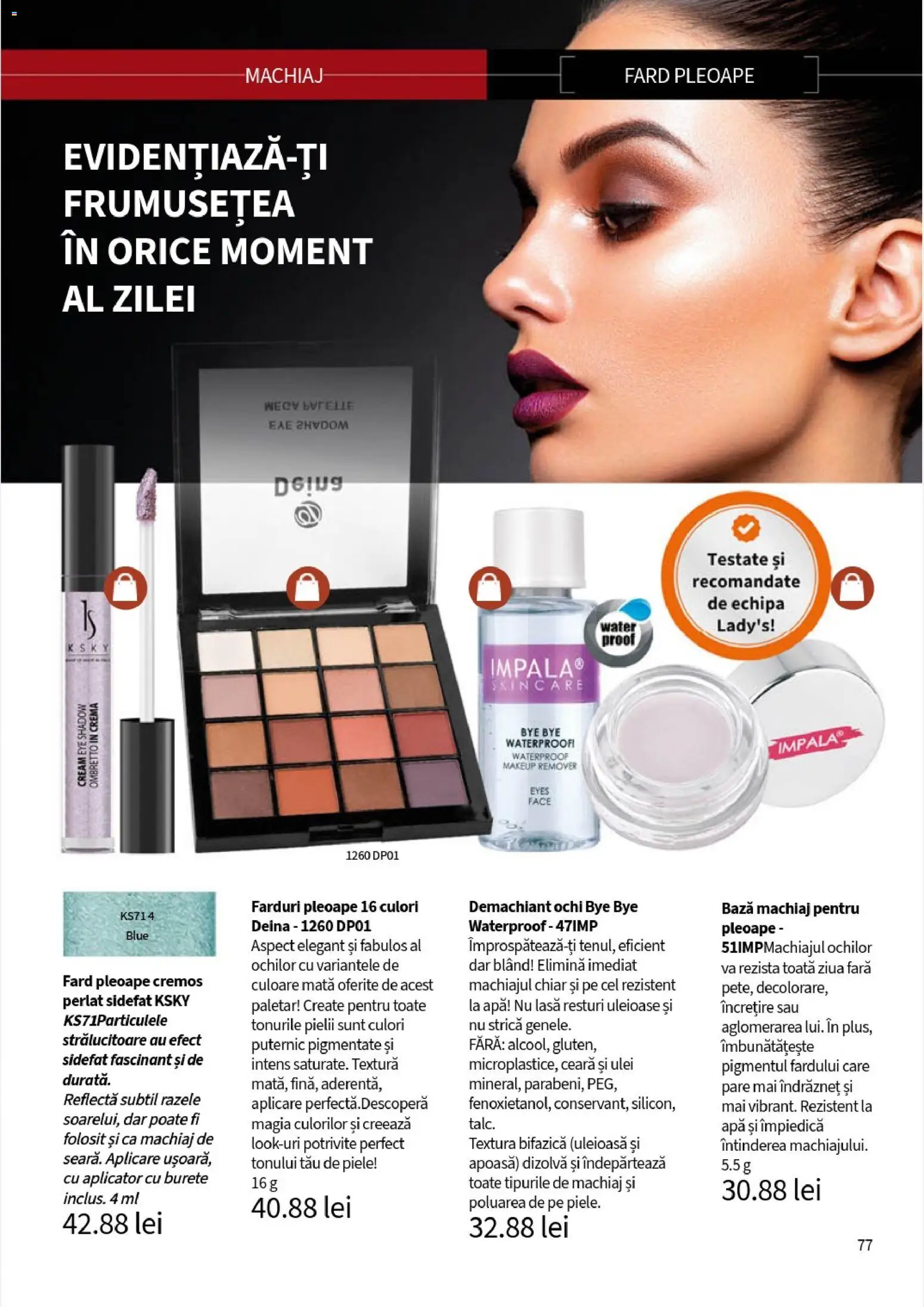 Noul catalog Lady’s – valabil de la 05.01.2026 | Pagină: 79 | Produse: Demachiant, Machiaj, Burete, Cremă