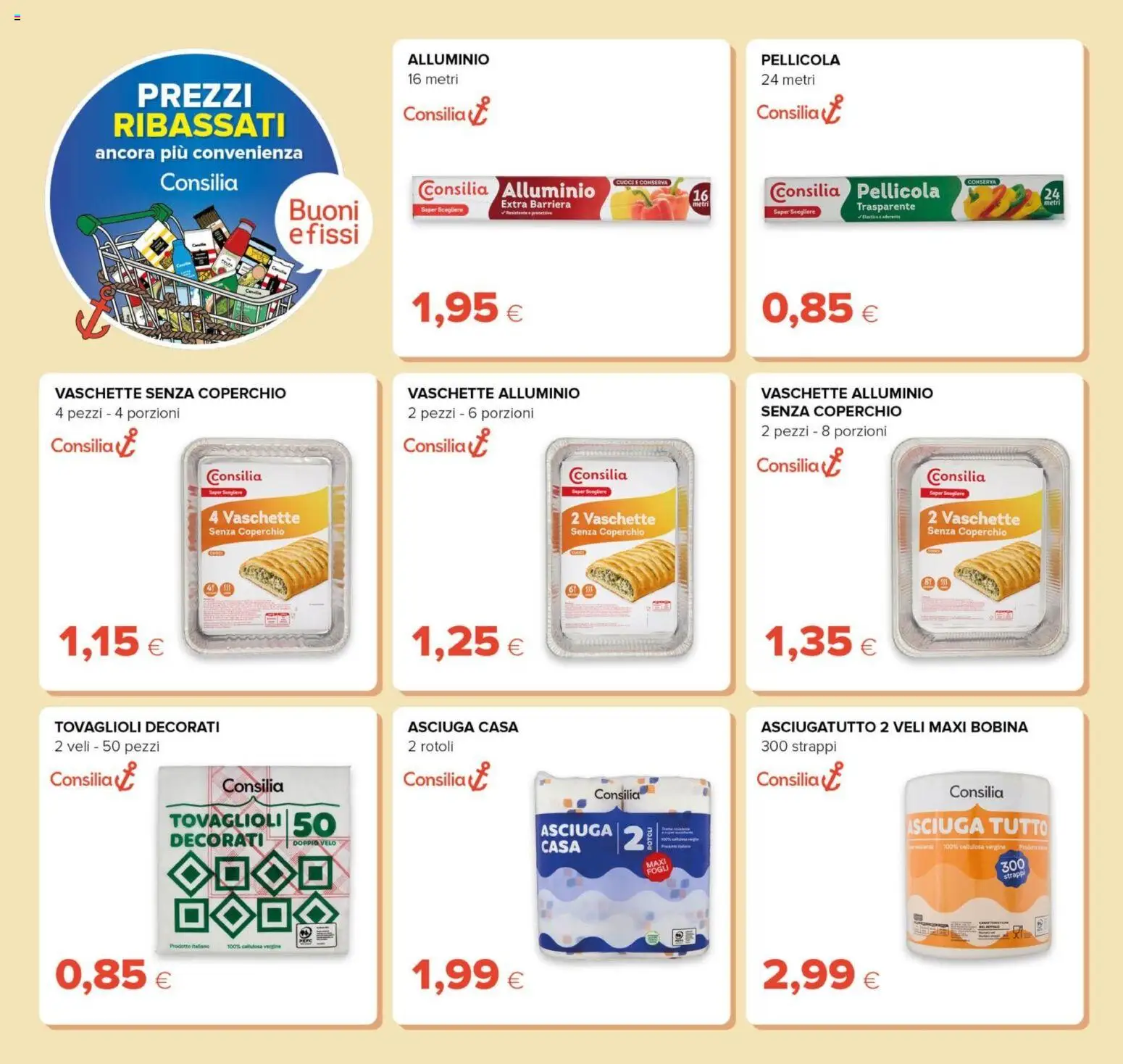 Volantino Tigre del 01.01.2026 | Pagina: 24 | Prodotti: Asciugatutto, Pellicola, Alluminio, Vaschette