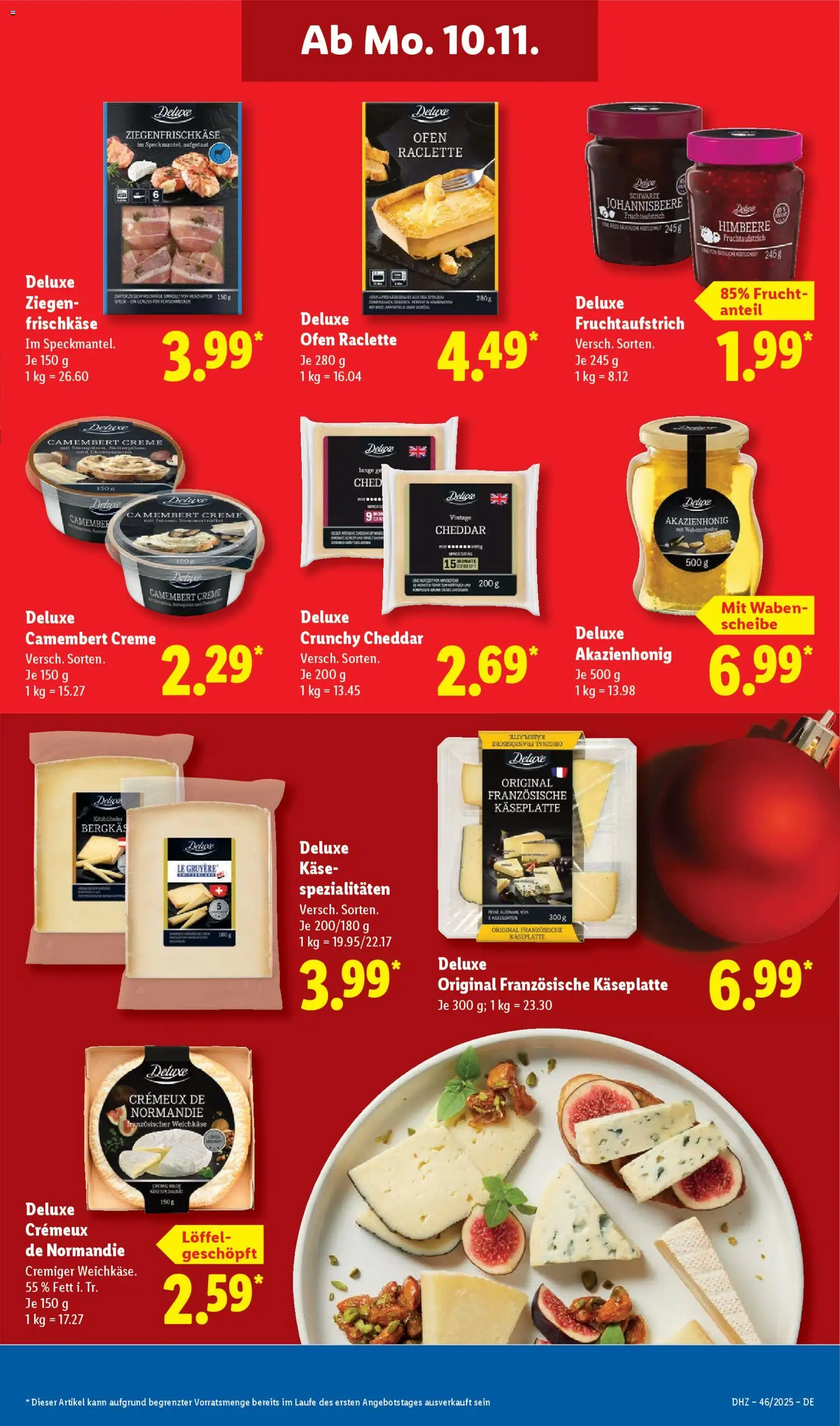 Lidl Prospekt Gladenbach – gültig ab 10.11.2025 | Seite: 9 | Produkte: Ofen, Creme, Himbeere, Frischkase