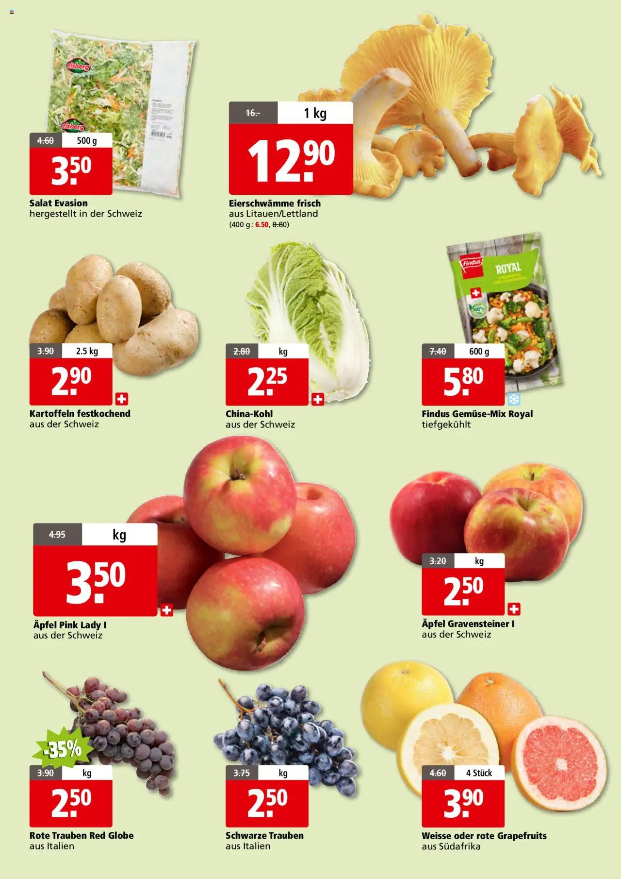 Aligro Aktionen Gourmetkunden ab 25.08.2025 | Seite: 5 | Produkte: Äpfel, Chinakohl, Kartoffeln, Salat