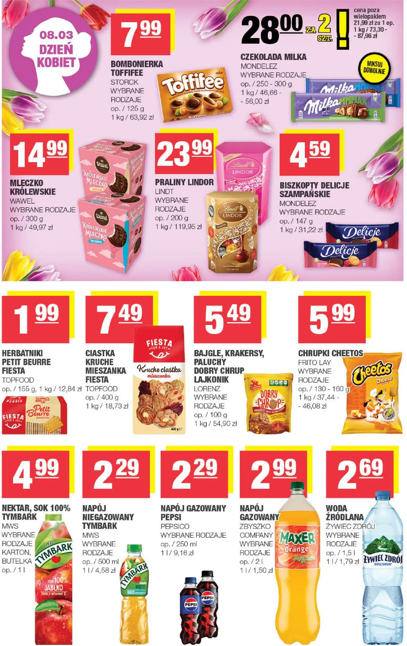 Spar gazetka od 04.03.2026 | Strona: 7 | Produkty: Chrupki, Bombonierka, Czekolada milka, Czekolada