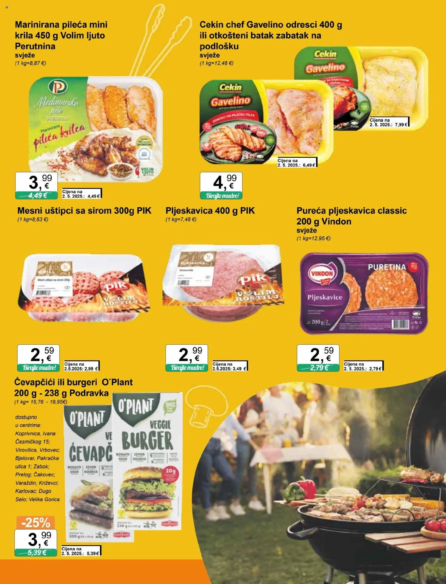 KTC katalog | vrijedi od 22.04.2026 | Stranica: 3 | Proizvodi: Puretina, Podravka, Pljeskavice, Ćevapčići