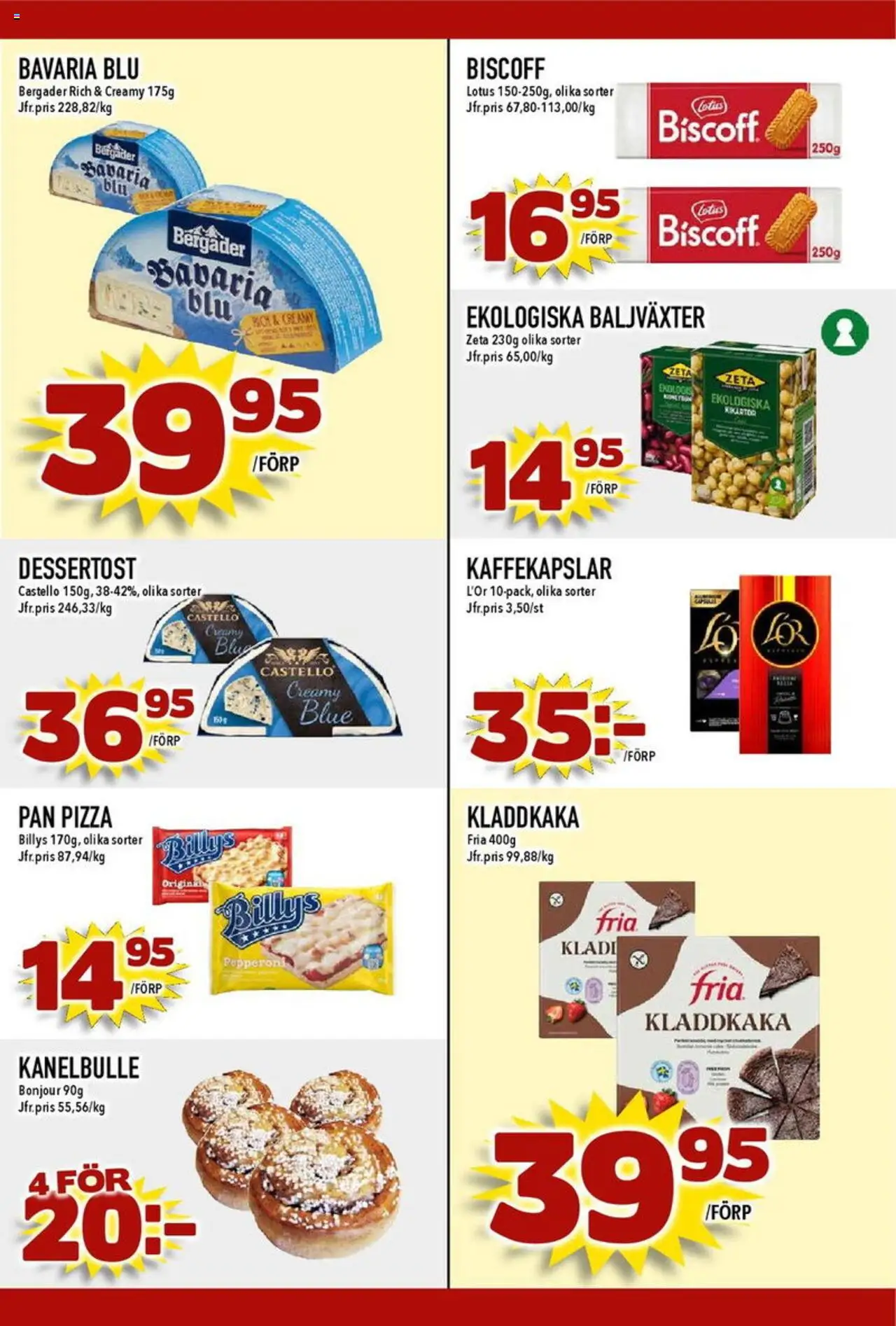 Nya Pulsen reklamblad aktuell från 11.08.2025 | Sida: 18 | Produkter: Kaffekapslar, Kladdkaka, Pizza
