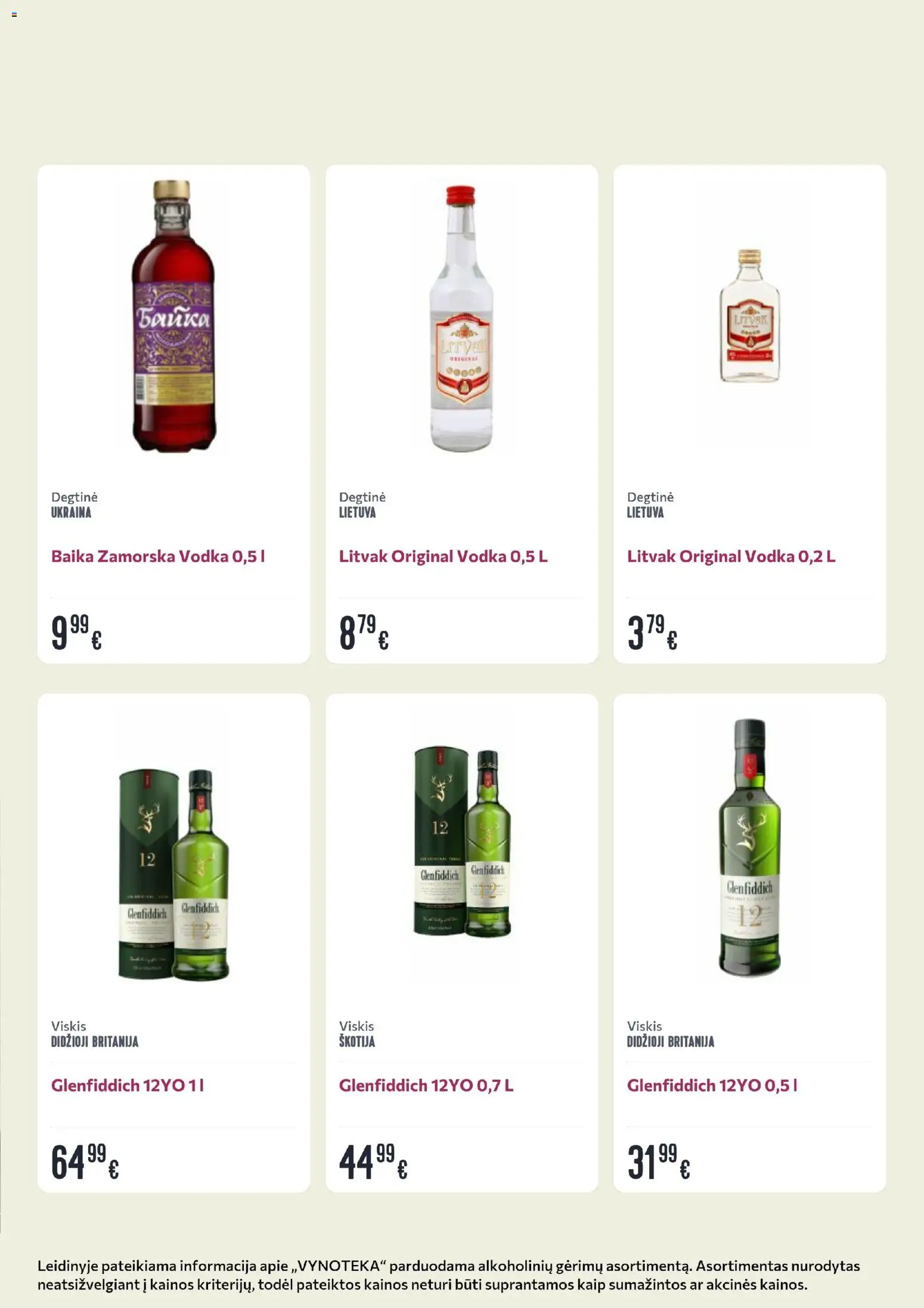 VYNOTEKA akcijos nuo 26.01.2026 | Puslapis: 4 | Prekių: Degtinė, Viskis