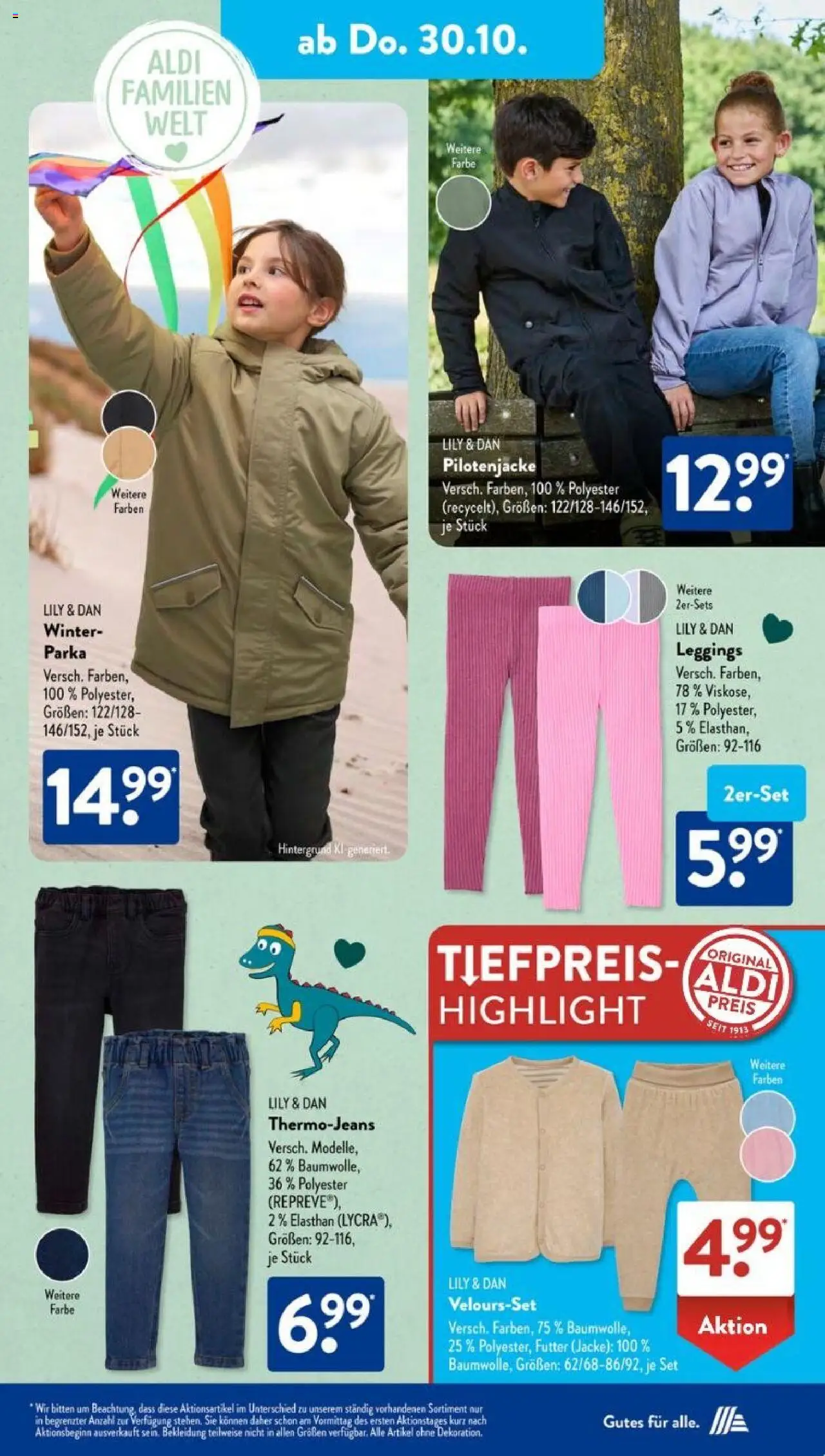 Aldi Süd Prospekt 	 – gültig ab 27.10.2025 | Seite: 7 | Produkte: Parka, Bekleidung, Jacke, Leggings