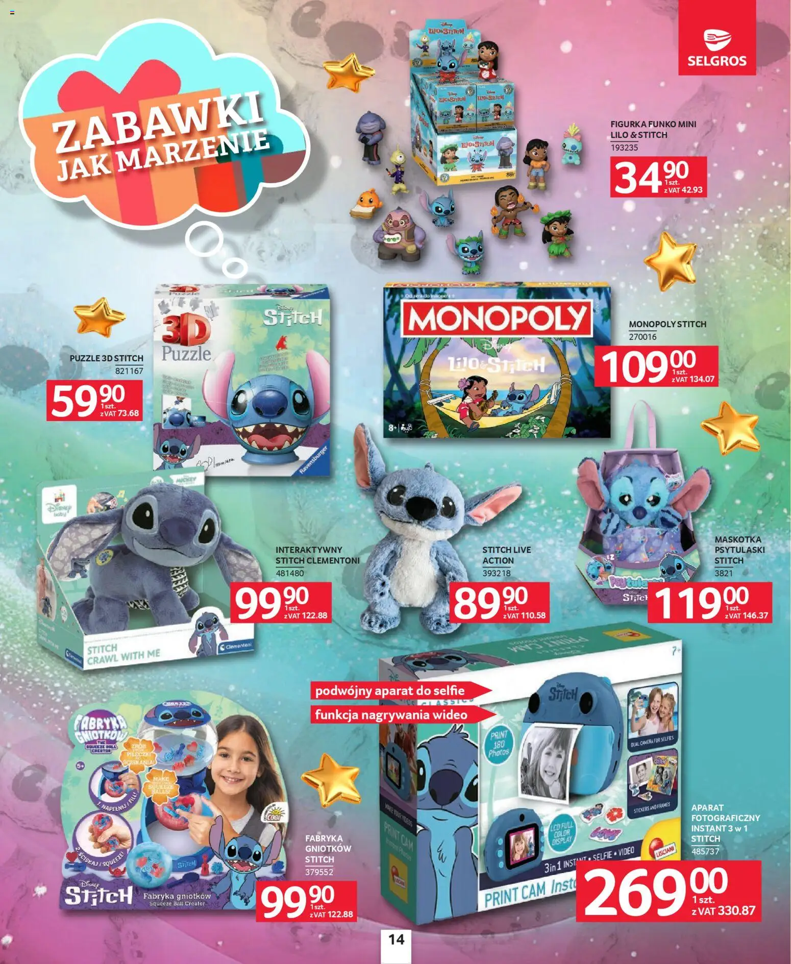 Selgros cash&carry Gazetka - Zabawki od 04.12.2025 | Strona: 14 | Produkty: Wideo