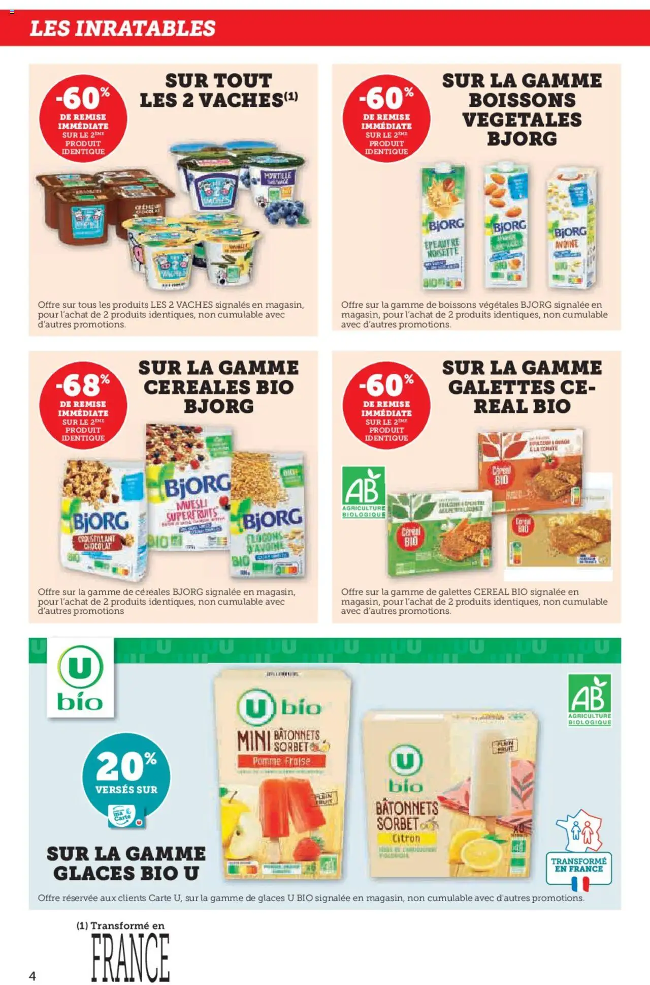  | Page: 4 | Produits: Citron, Fraise, Noisette, Céréales