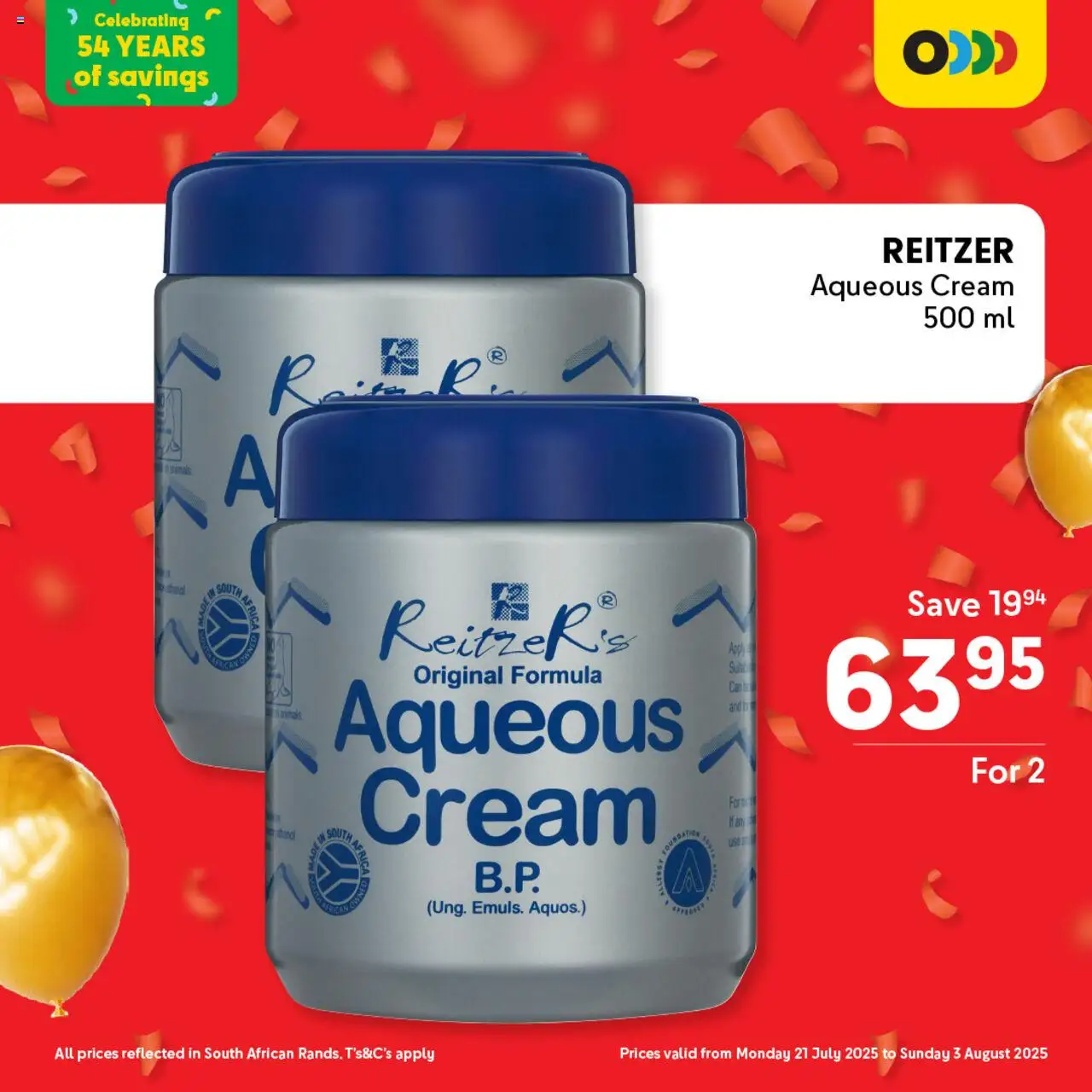 Makro Birthday Price-Drop Personal Care │ valid from 21.07.2025 | Page: 9 | Products: Cream