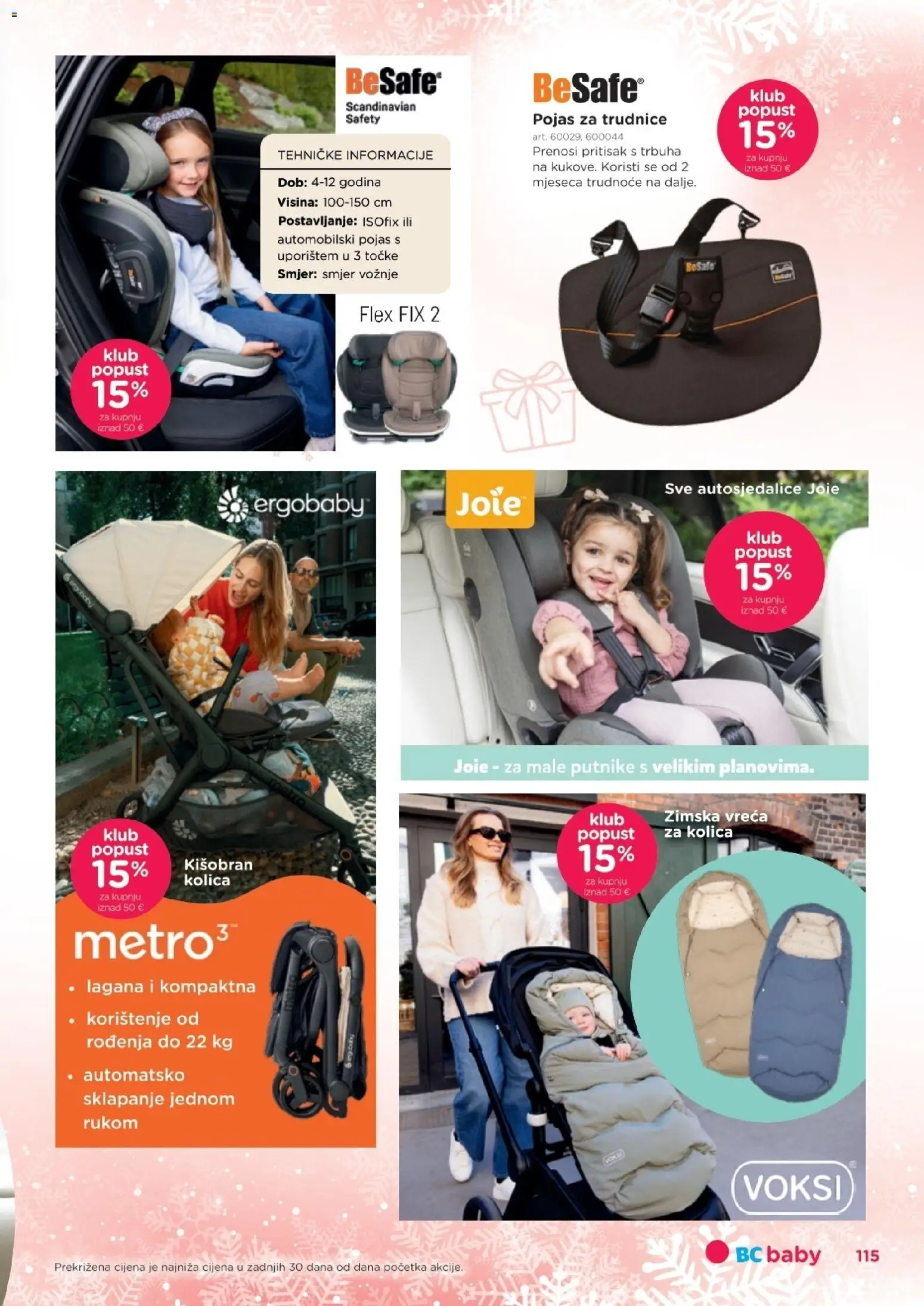 Baby Center katalog | vrijedi od 01.11.2025 | Stranica: 115 | Proizvodi: Autosjedalice, Kolica, Kišobran, Pojas