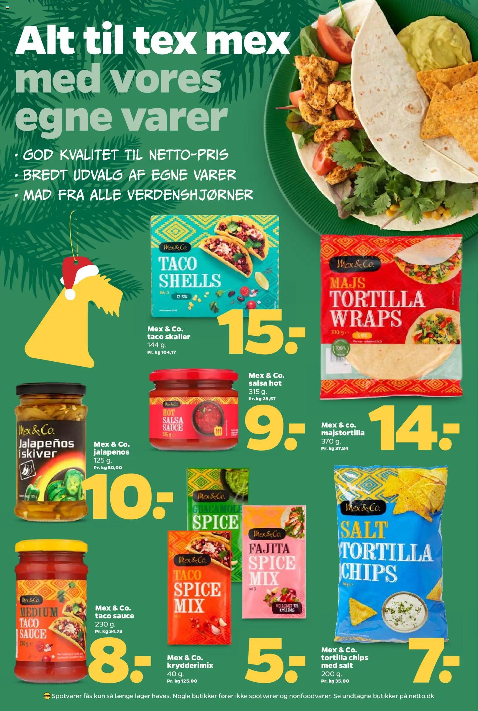 Netto tilbudsavis – gyldig fra 22.11.2025 | Side: 19 | Produkter: Chips, Salt, Salsa, Taco