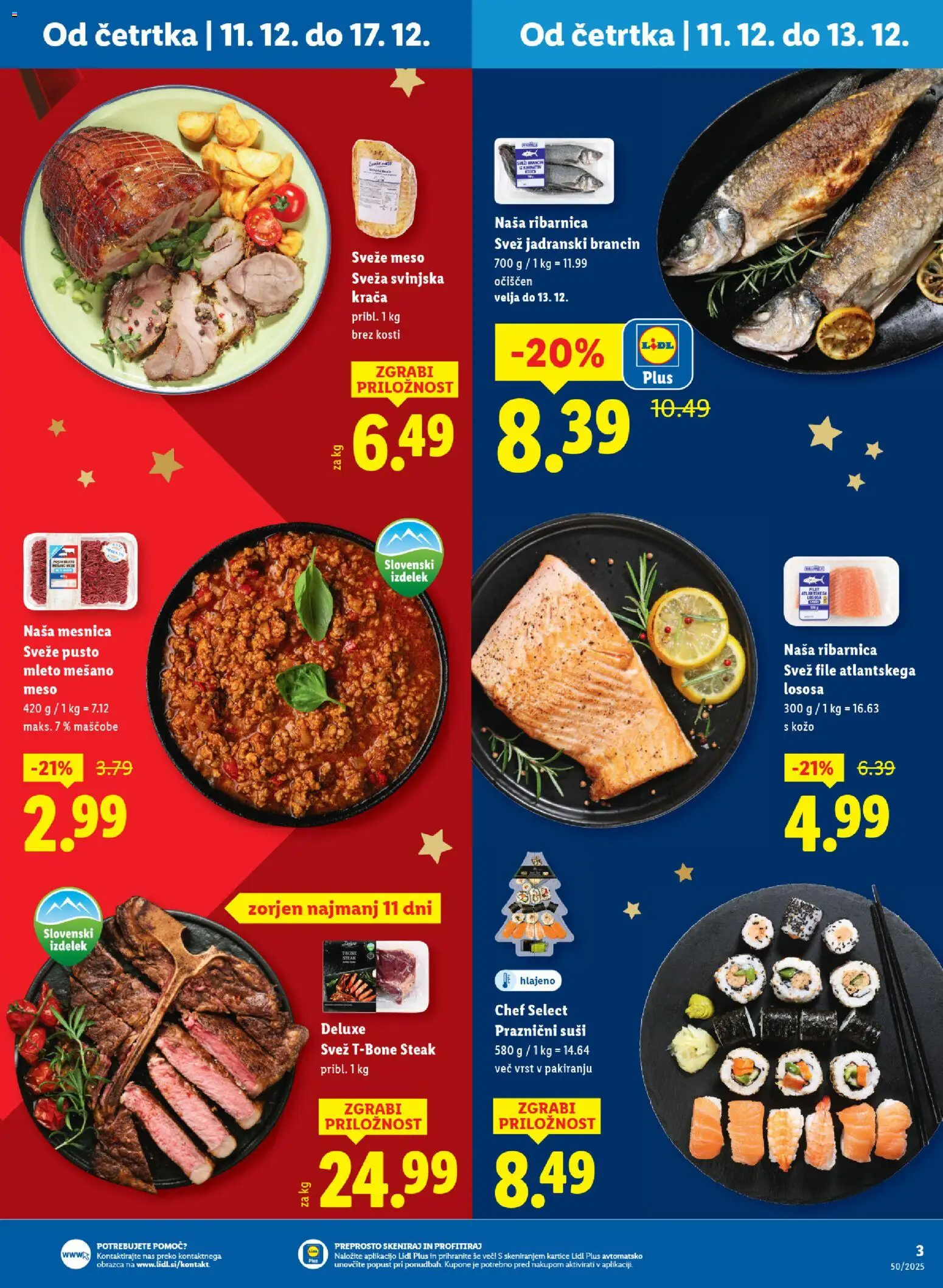 Novi Lidl katalog ponudbe – veljaven od 11.12.2025 | Stran: 3 | Izdelki: Suši