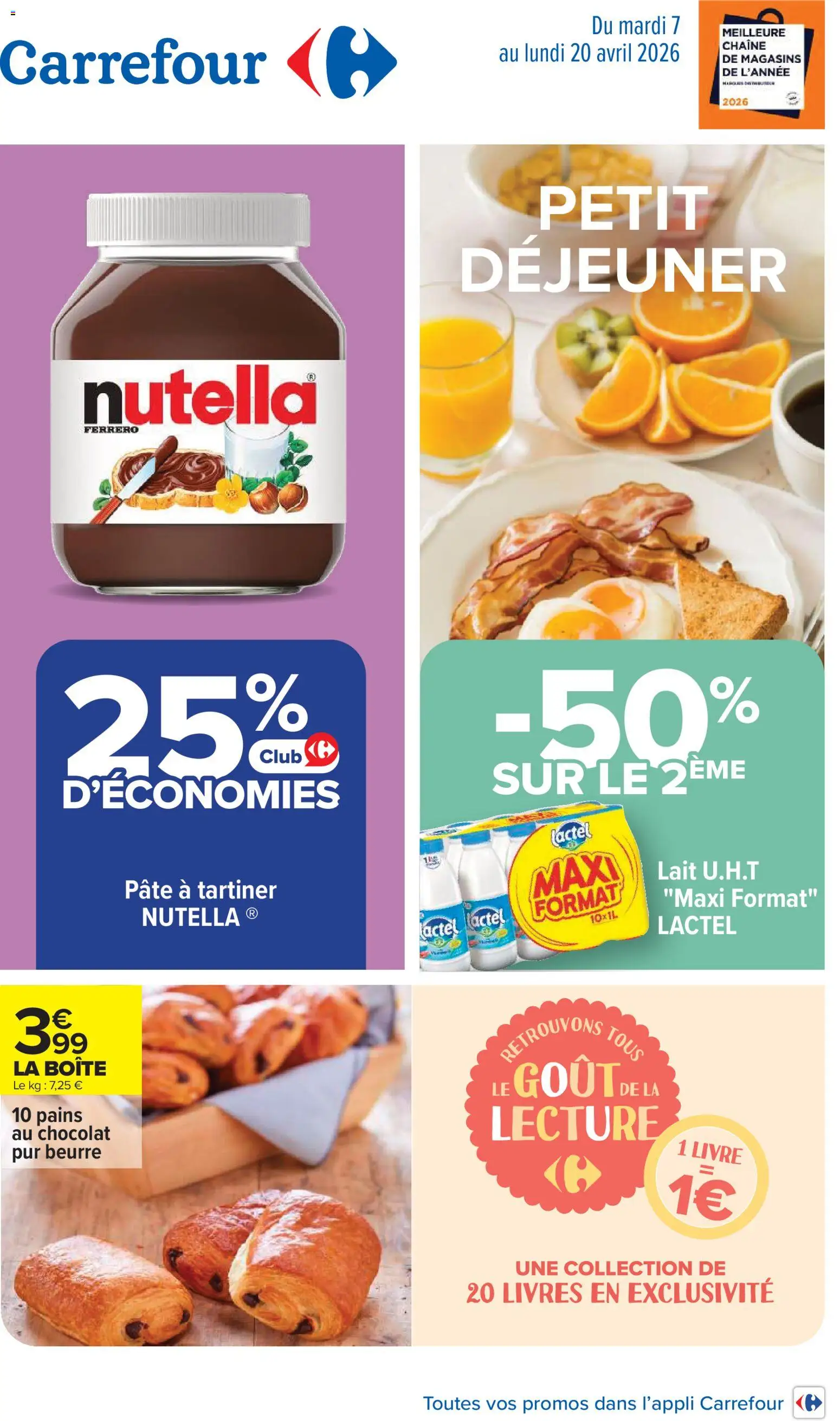 {H1} | Page: 1 | Produits: Nutella, Lait, Beurre, Chocolat