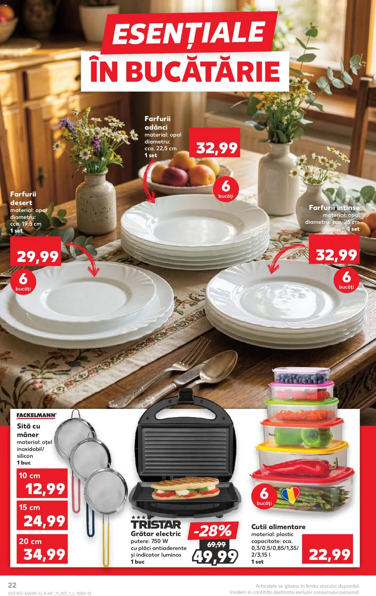 Noul catalog Kaufland – valabil de la 25.02.2026 | Pagină: 22 | Produse: Grill, Sită, Grătar, Mâner